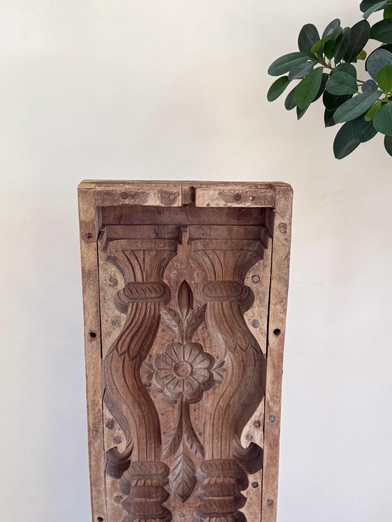 Large Vintage Concrete Mold with Stand (Vertical) | Console Decor