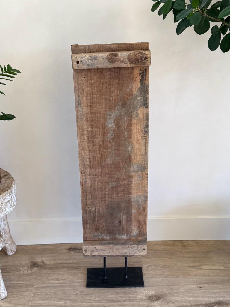Large Vintage Concrete Mold with Stand (Vertical) | Console Decor
