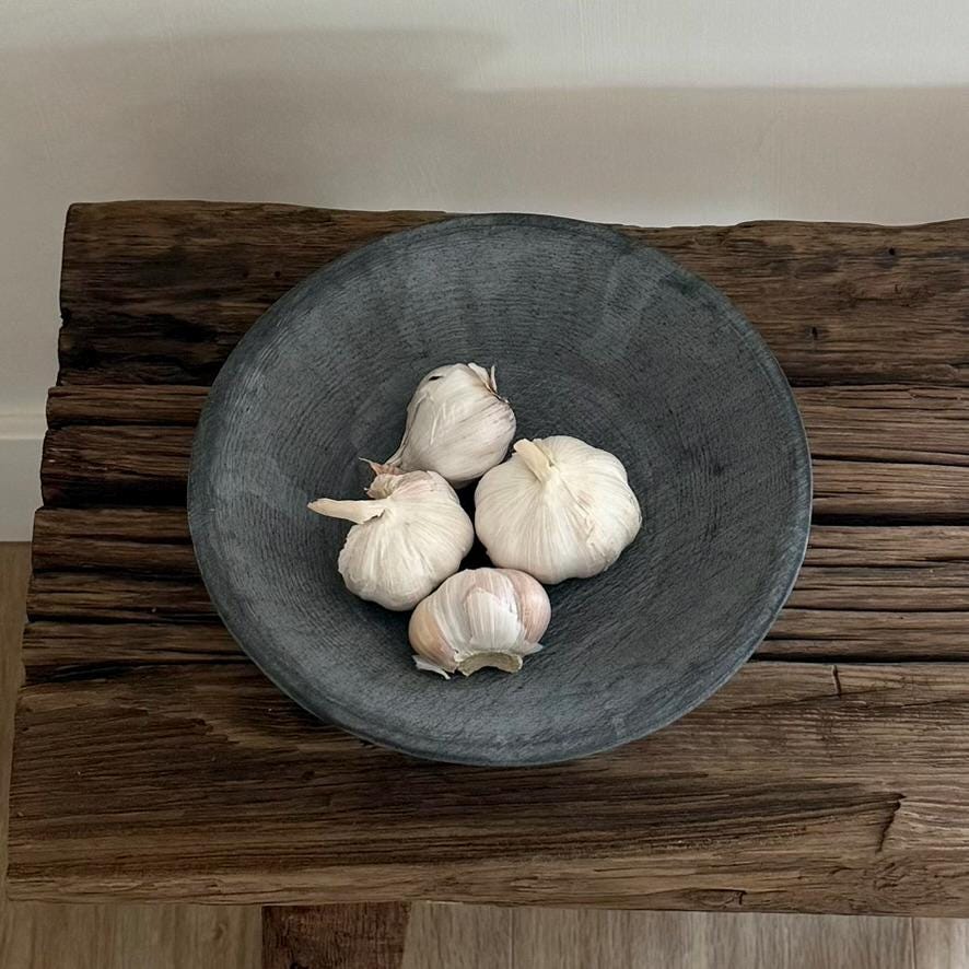 Vintage Inspired Dark Grey Stone Bowl (Assorted)
