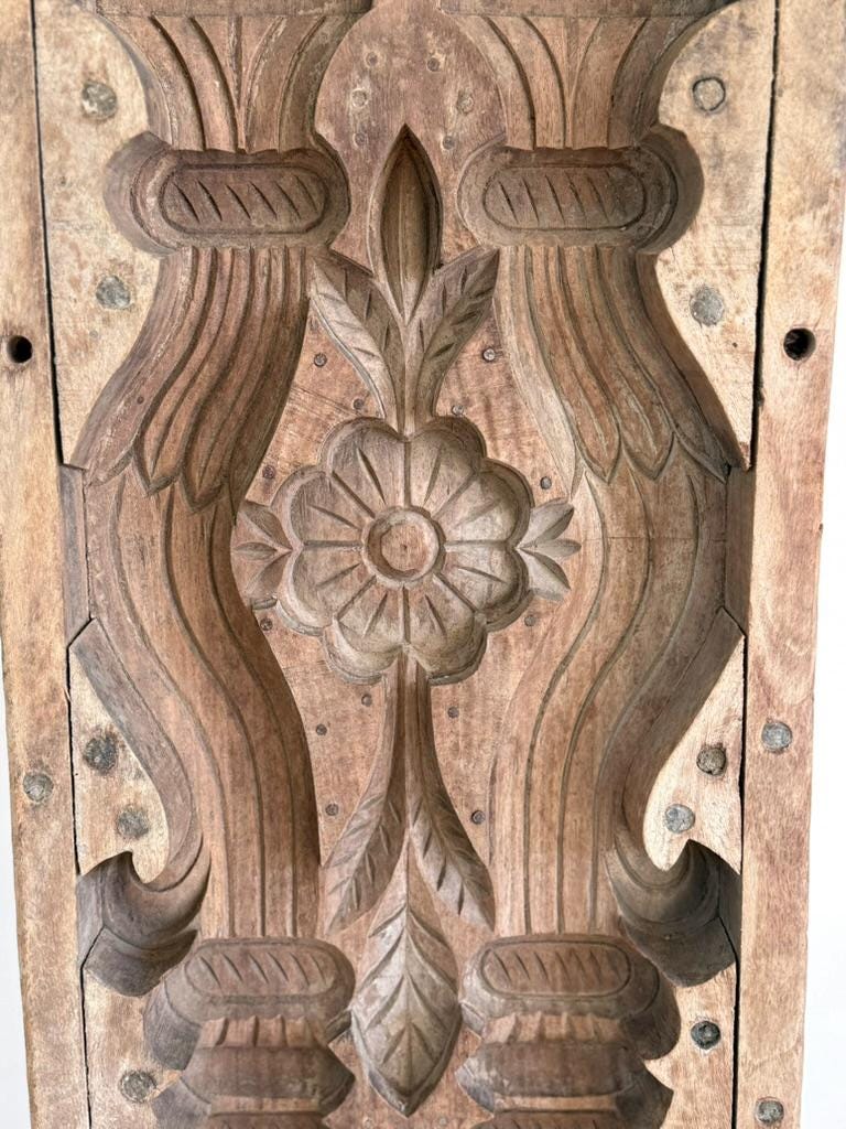 Large Vintage Concrete Mold with Stand (Vertical) | Console Decor