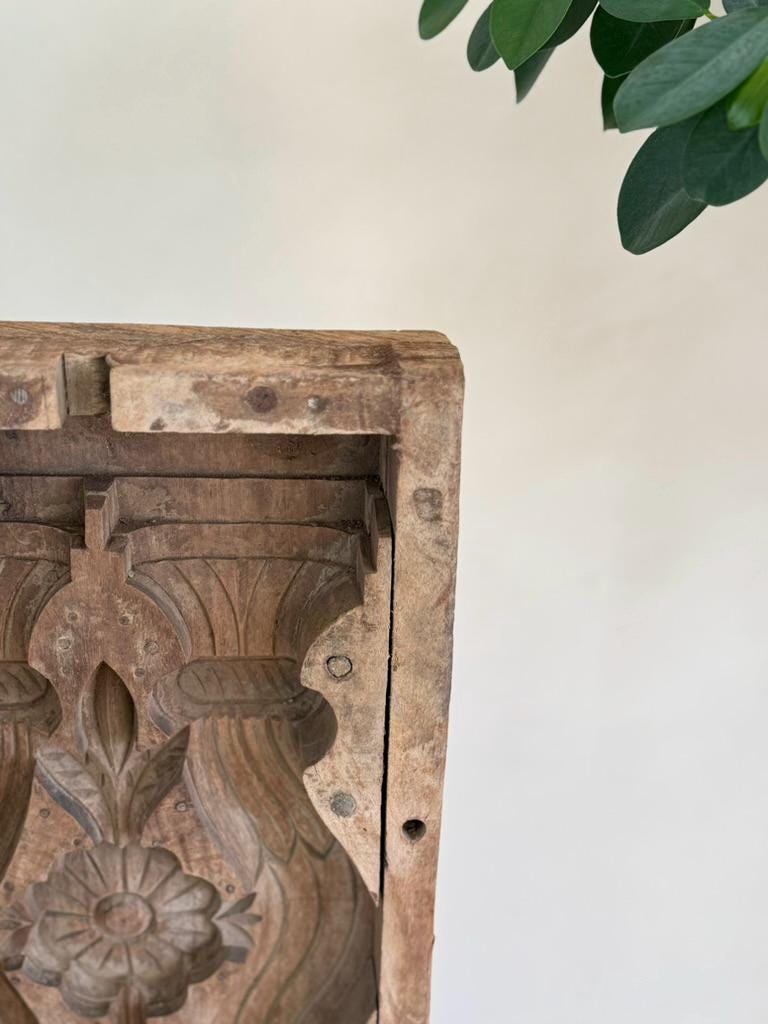 Large Vintage Concrete Mold with Stand (Vertical) | Console Decor