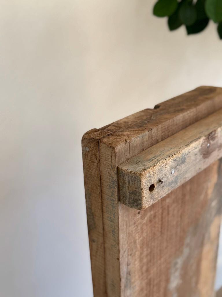 Large Vintage Concrete Mold with Stand (Vertical) | Console Decor