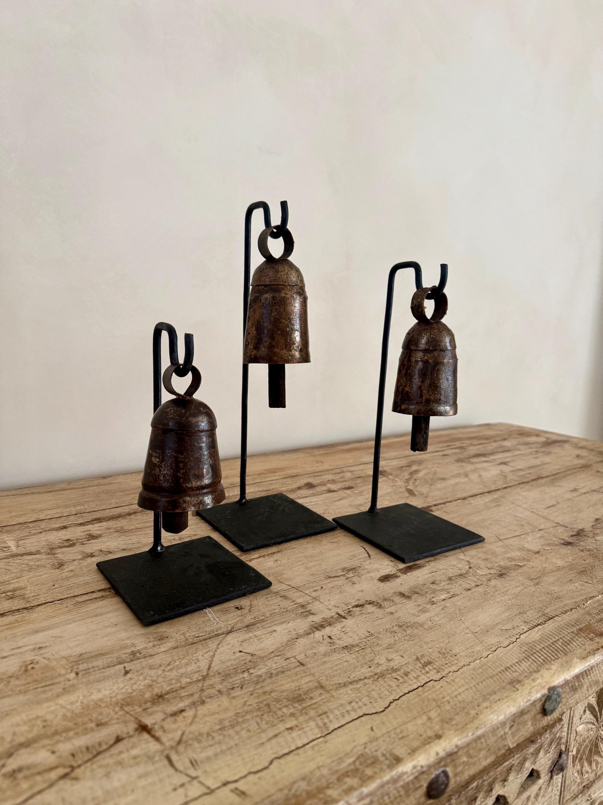 Bell Stands Vintage Iron Bells | Christmas Bells Stand