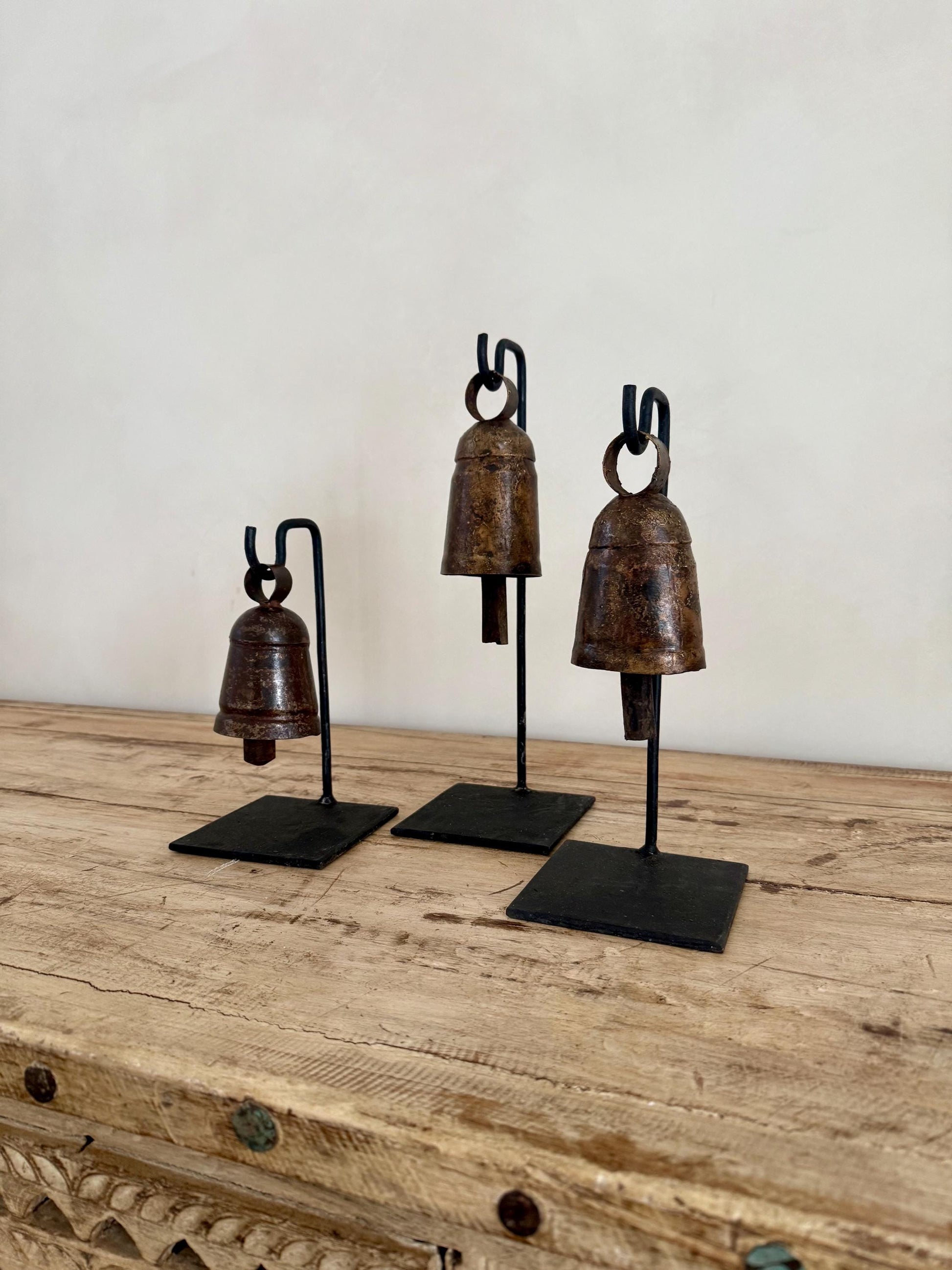 Bell Stands Vintage Iron Bells | Christmas Bells Stand