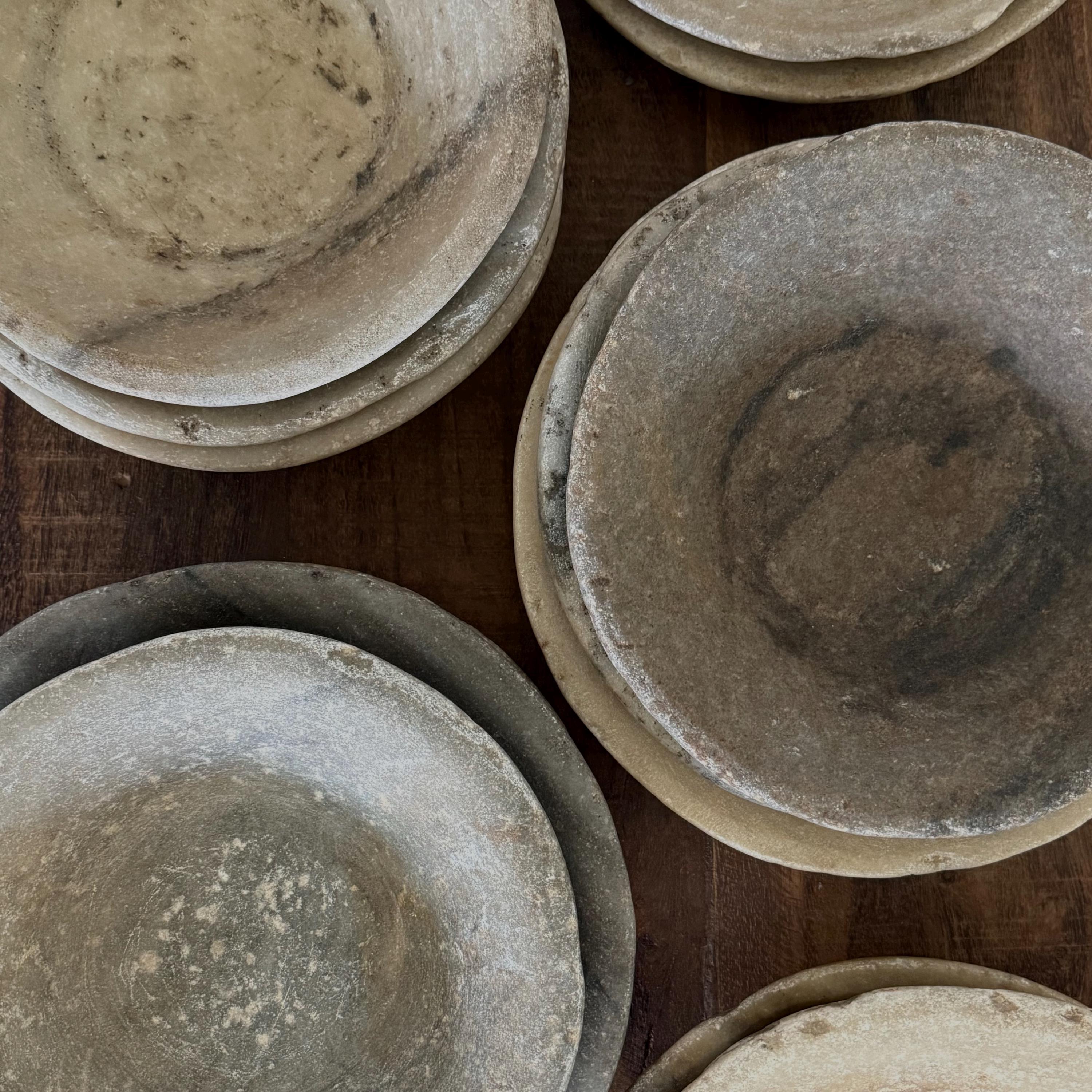 Vintage Hand-Carved 10" Stone Bowl - Project Kalaā