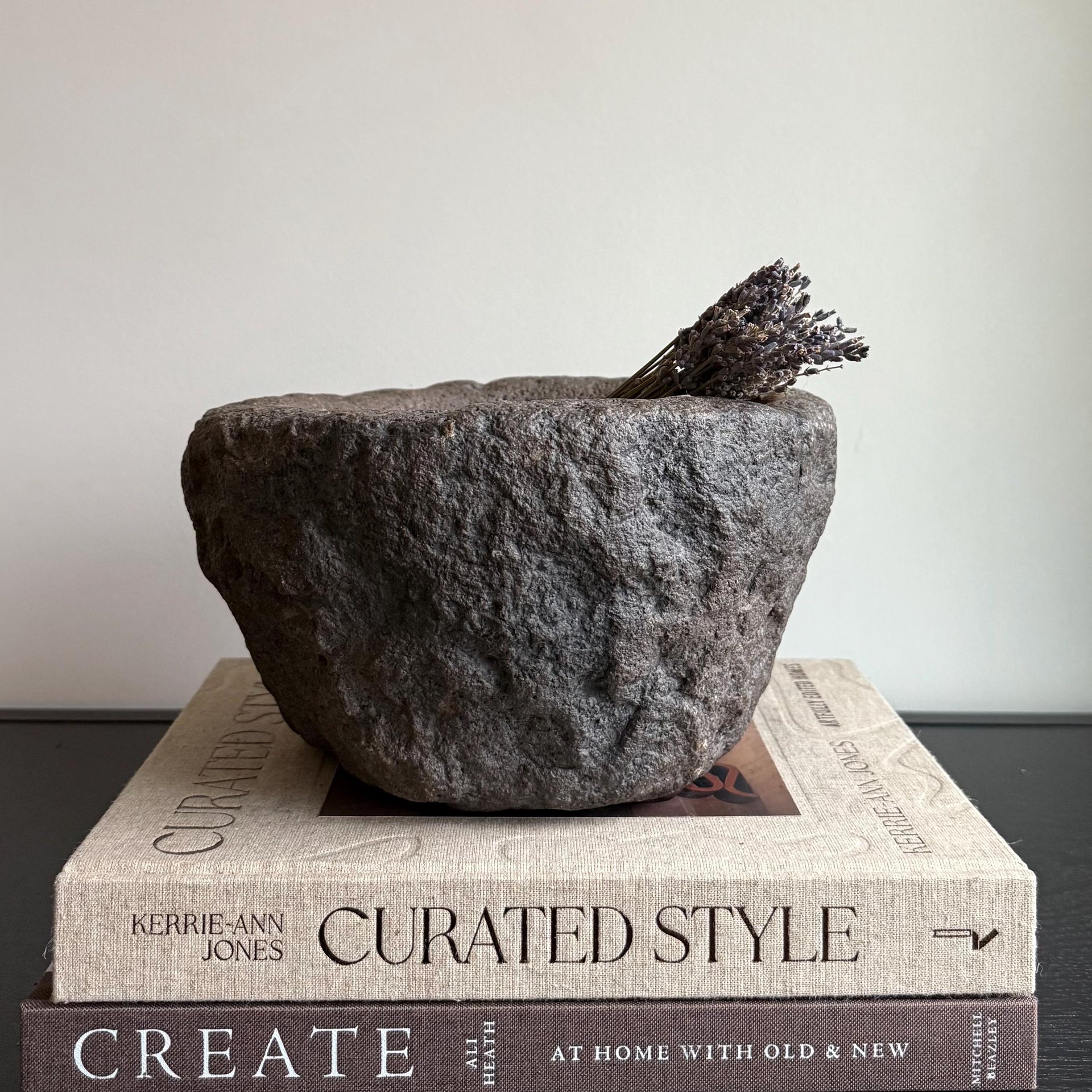 Stone Mortar Planter 39