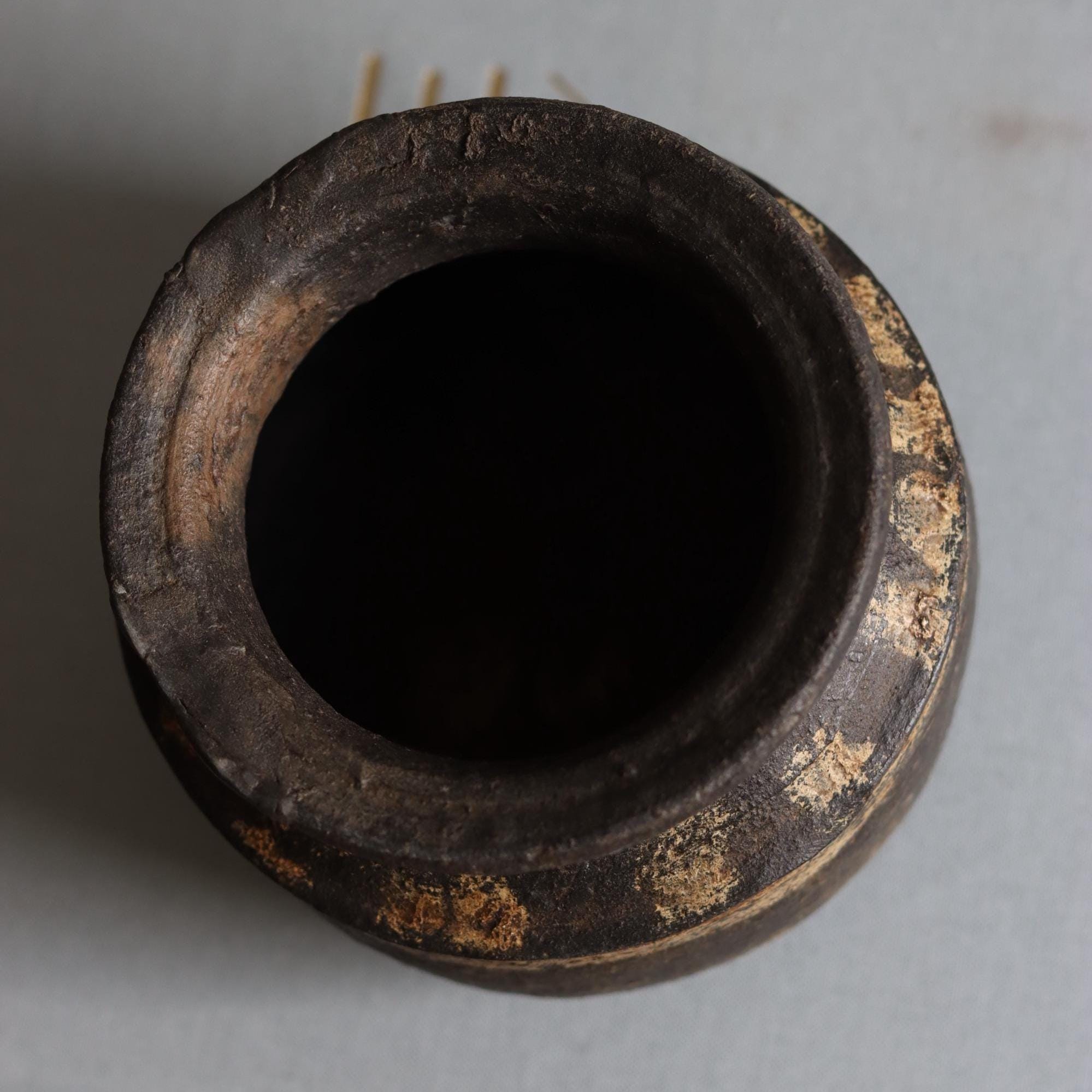 Small Vintage Clay Pot Vessel | Rustic Terracotta Mini Planter (Assorted) - Project Kalaā