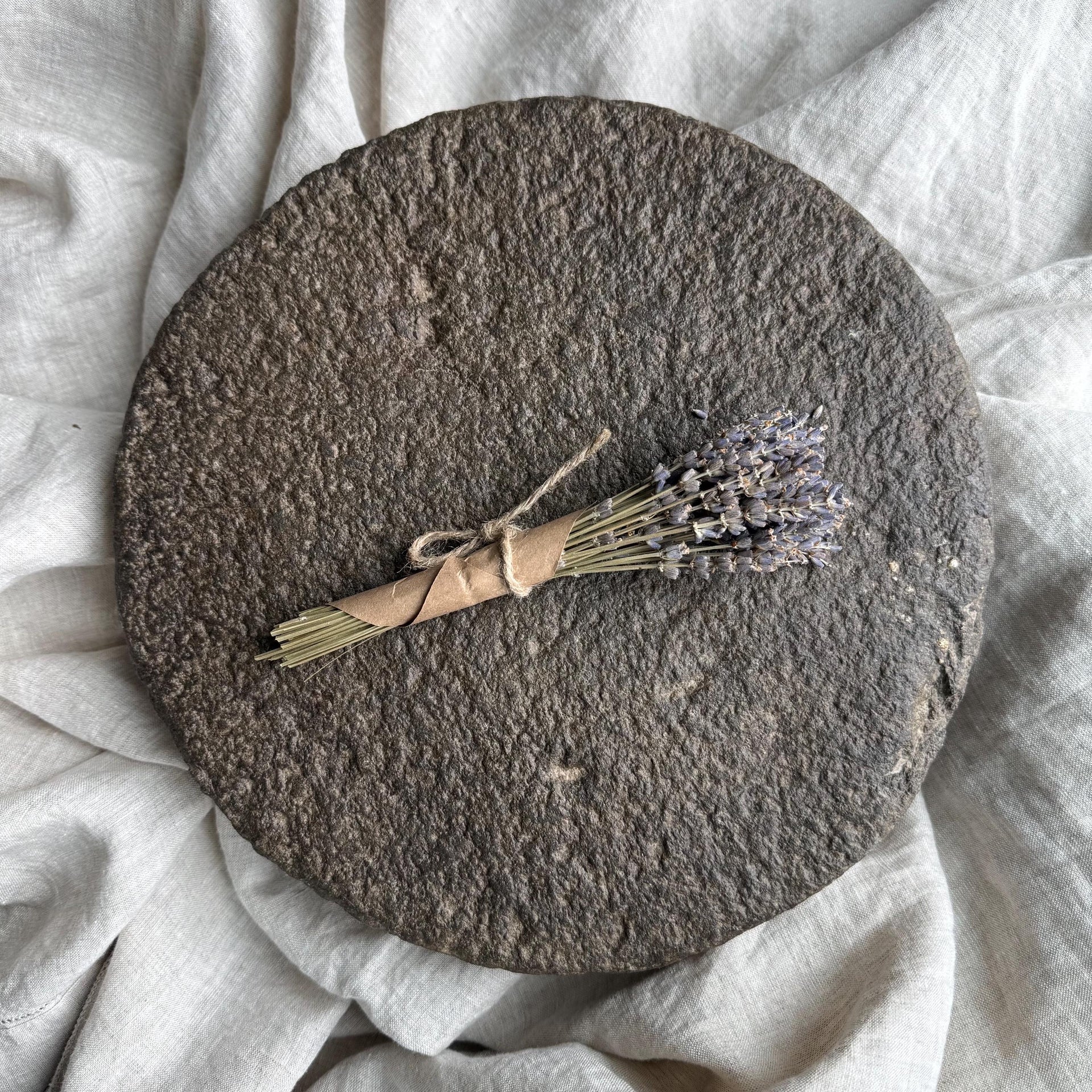 Vintage Stone Riser 11.5", Rustic Stone Pedestal Stand