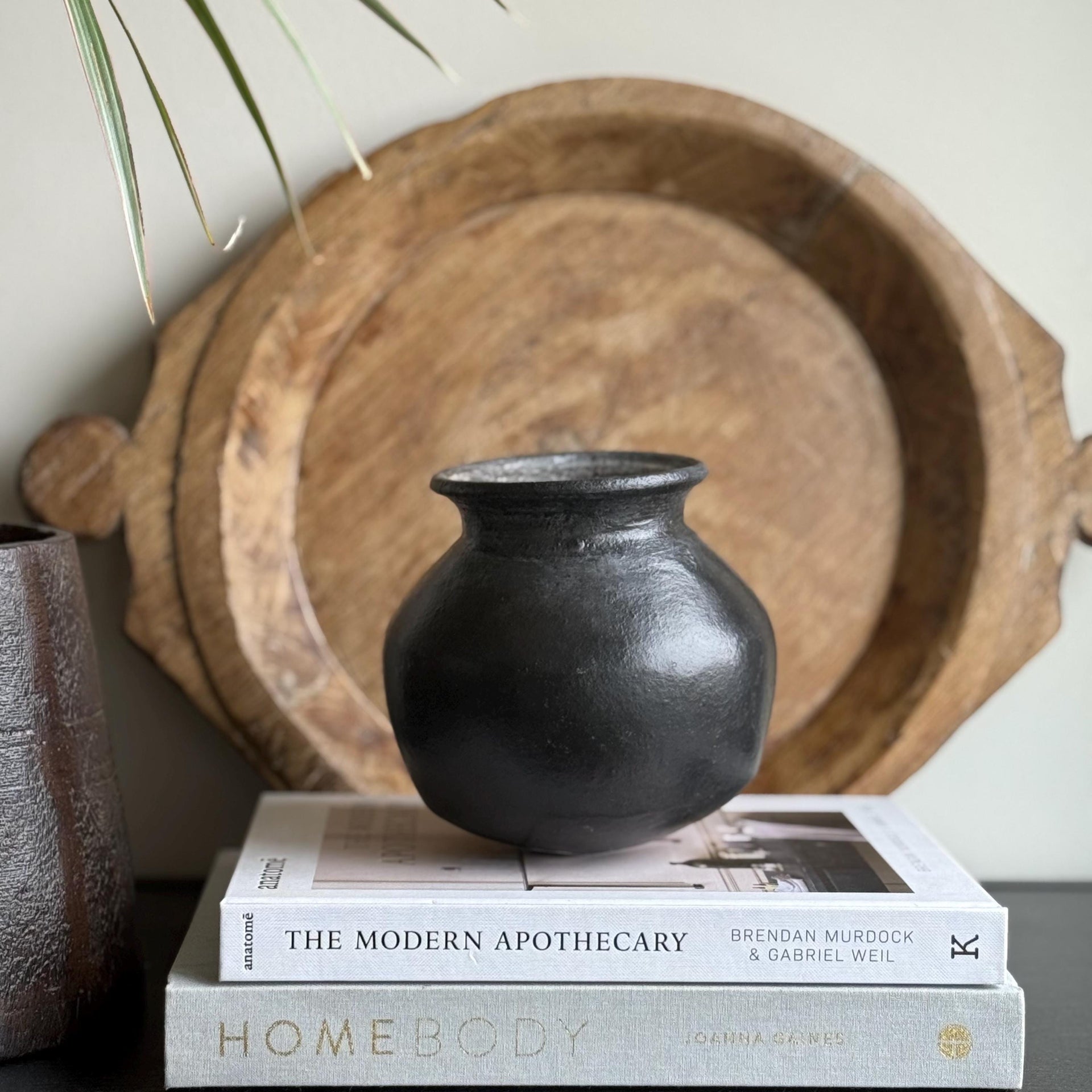 Medium Vintage Clay Pot Vessel |  Rustic Terracotta Planter