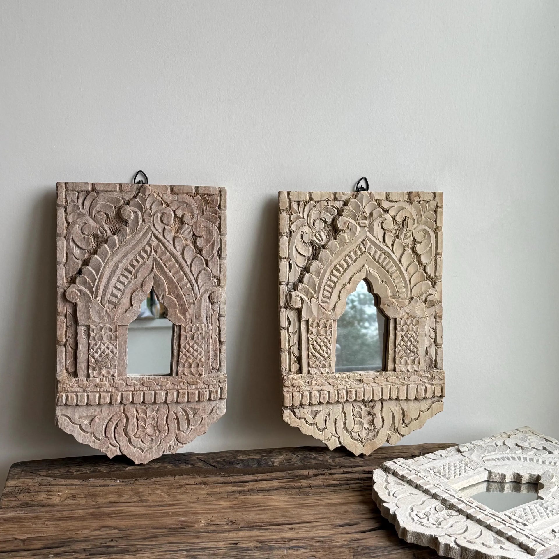 Wooden Jharokha Mirror Frame
