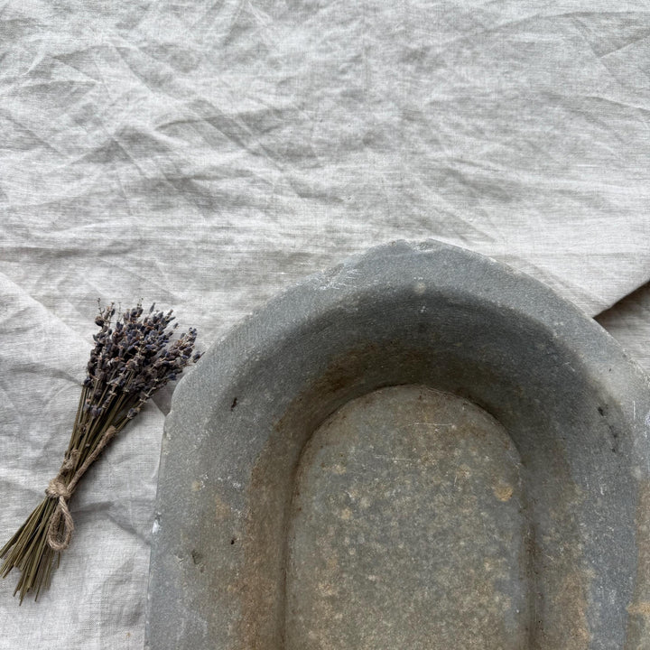 Vintage Marble Kharal Stone Tray - Project Kalaā