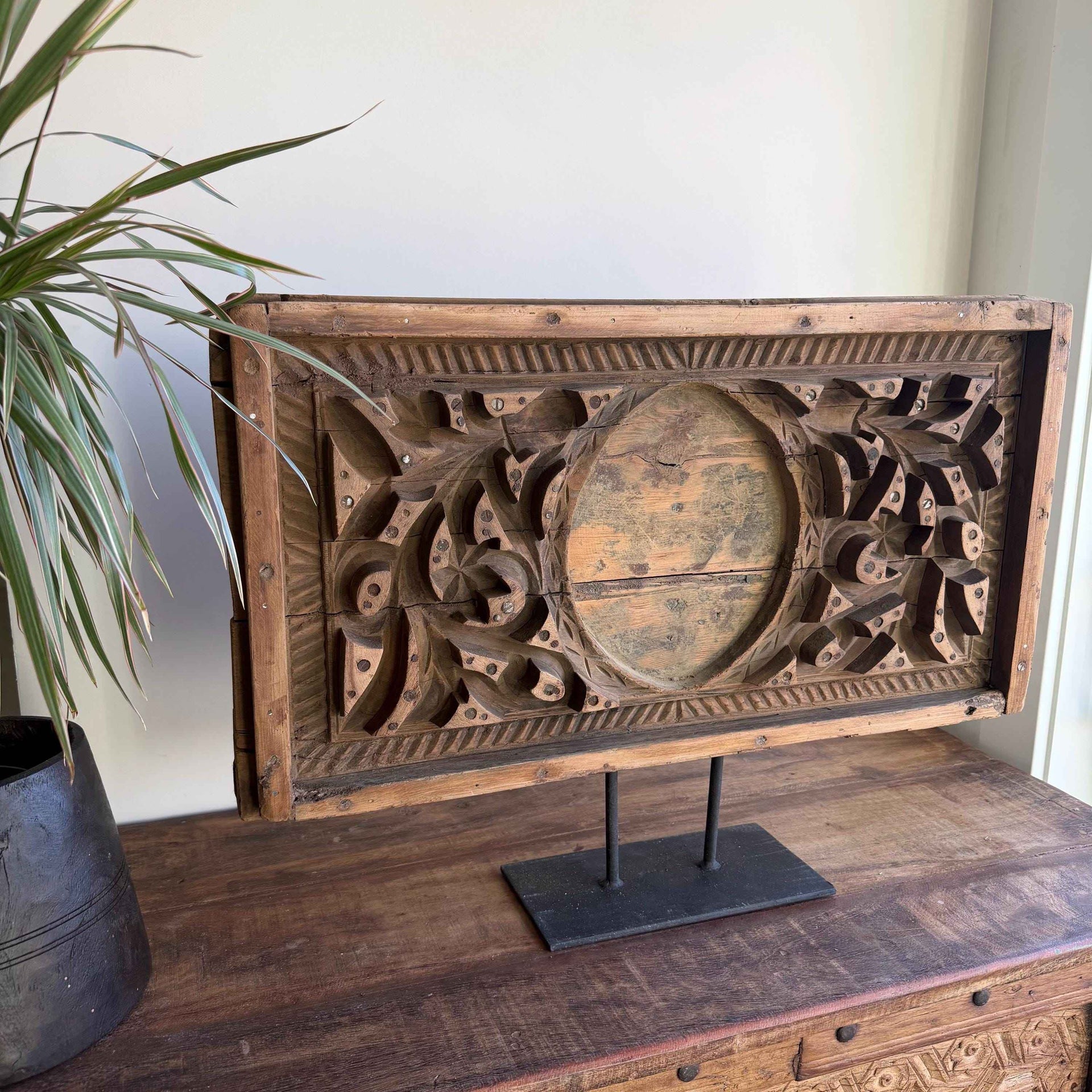 Antique Cement Mold 27" with Stand