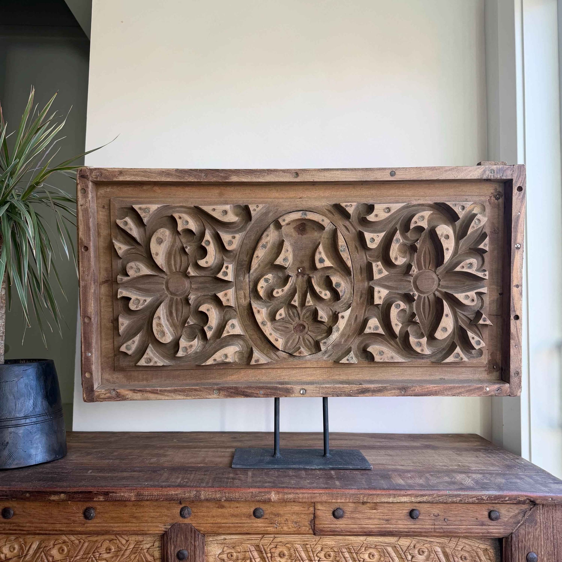 Antique Cement Mold 33" with Stand