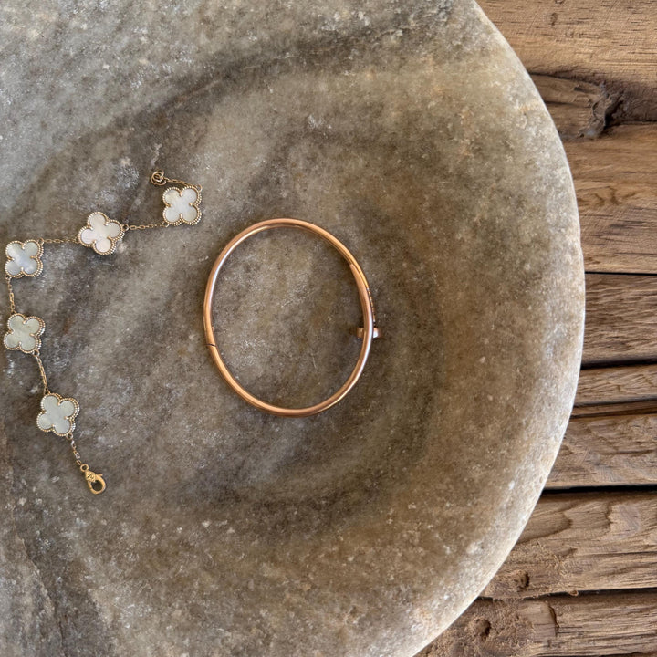 Vintage Marble Stone Bowl / Rustic Catch All Dish - Project Kalaā