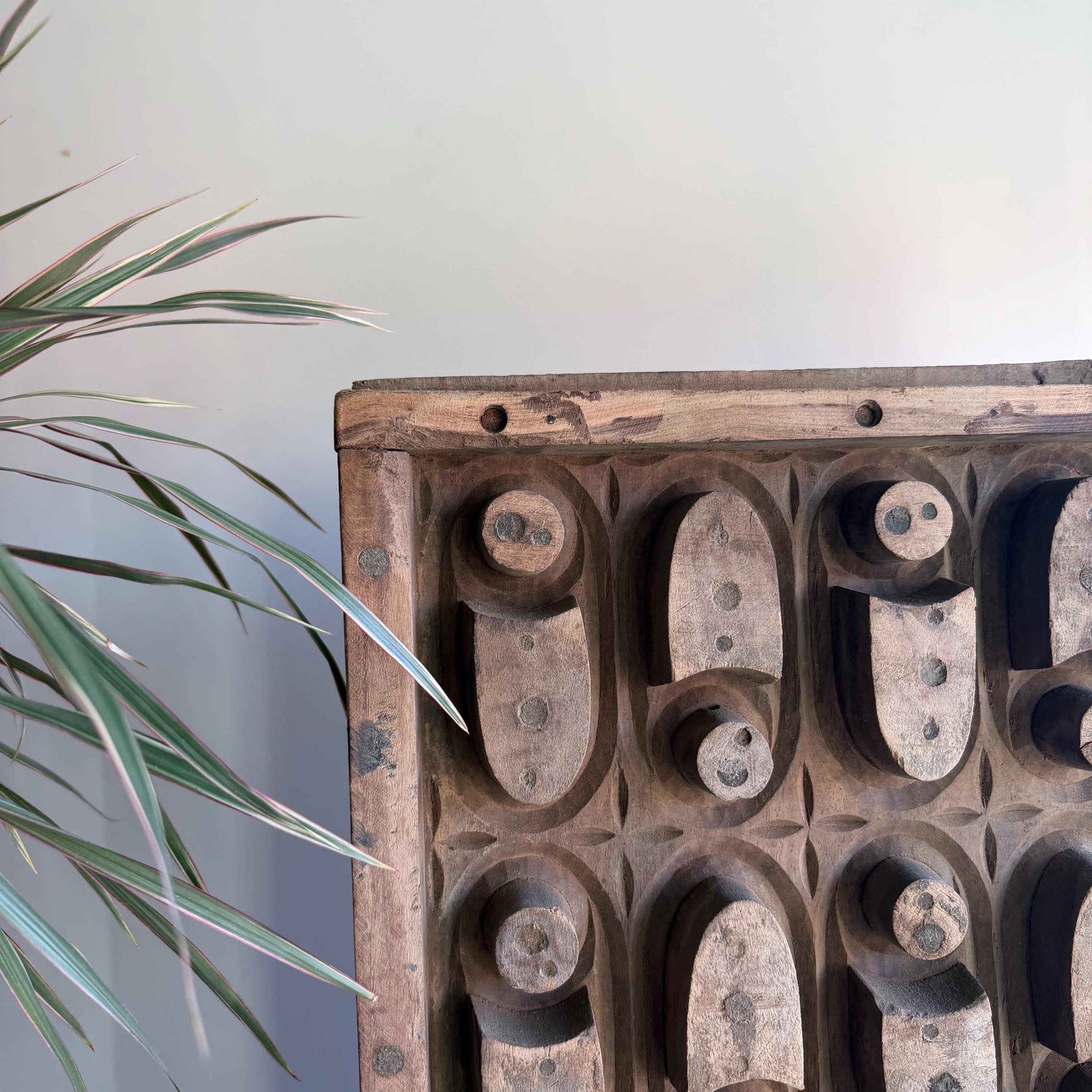 Antique Cement Mold 31" with Stand