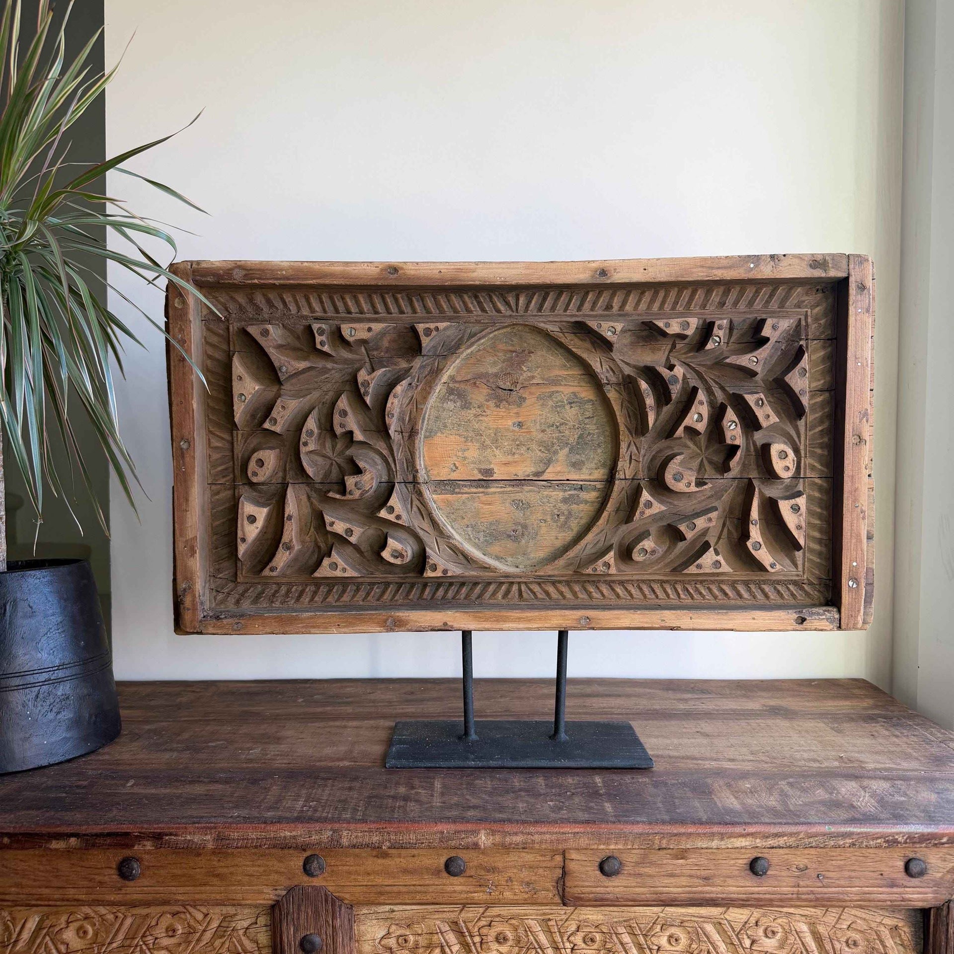 Antique Cement Mold 27" with Stand