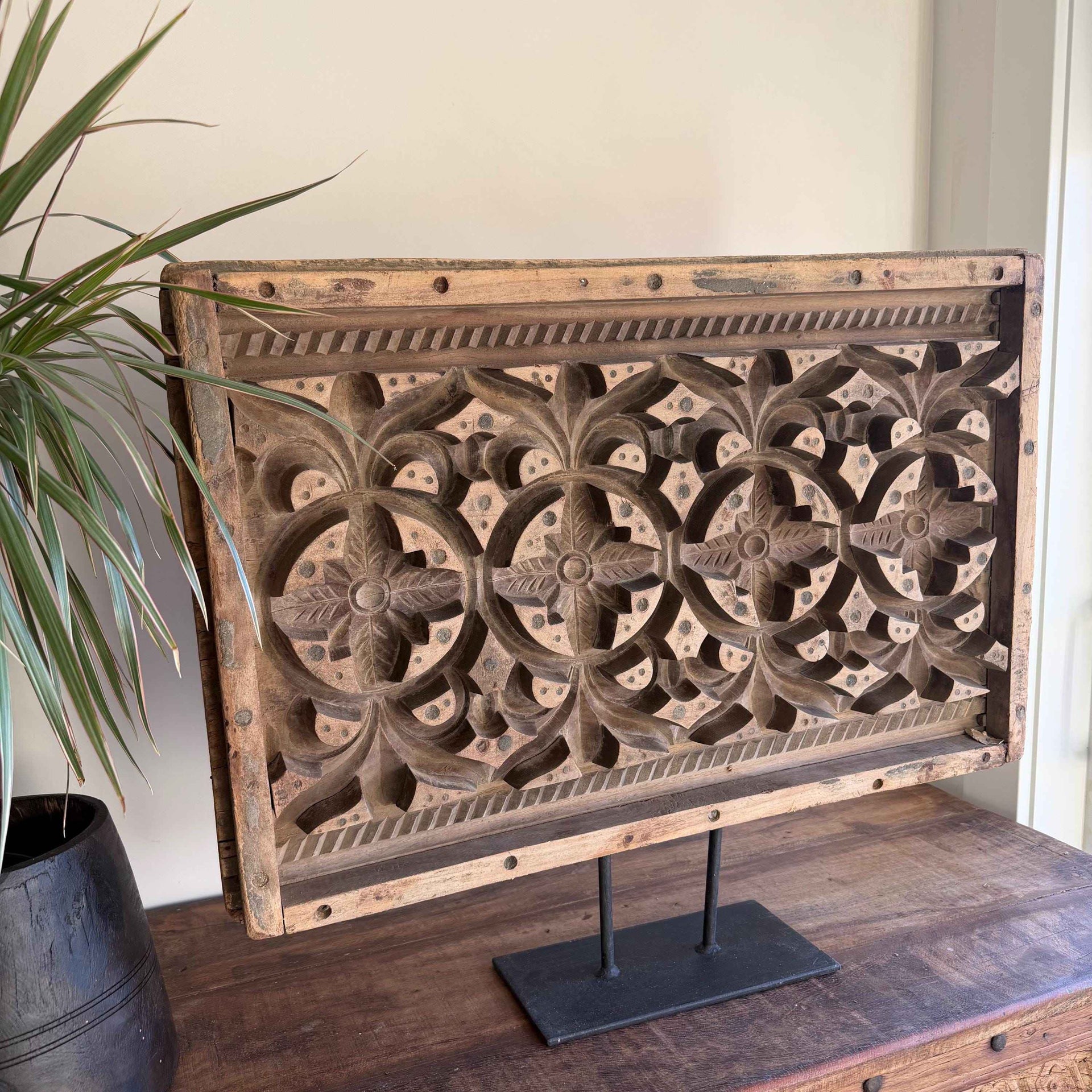 Antique Cement Mold 27" with Stand