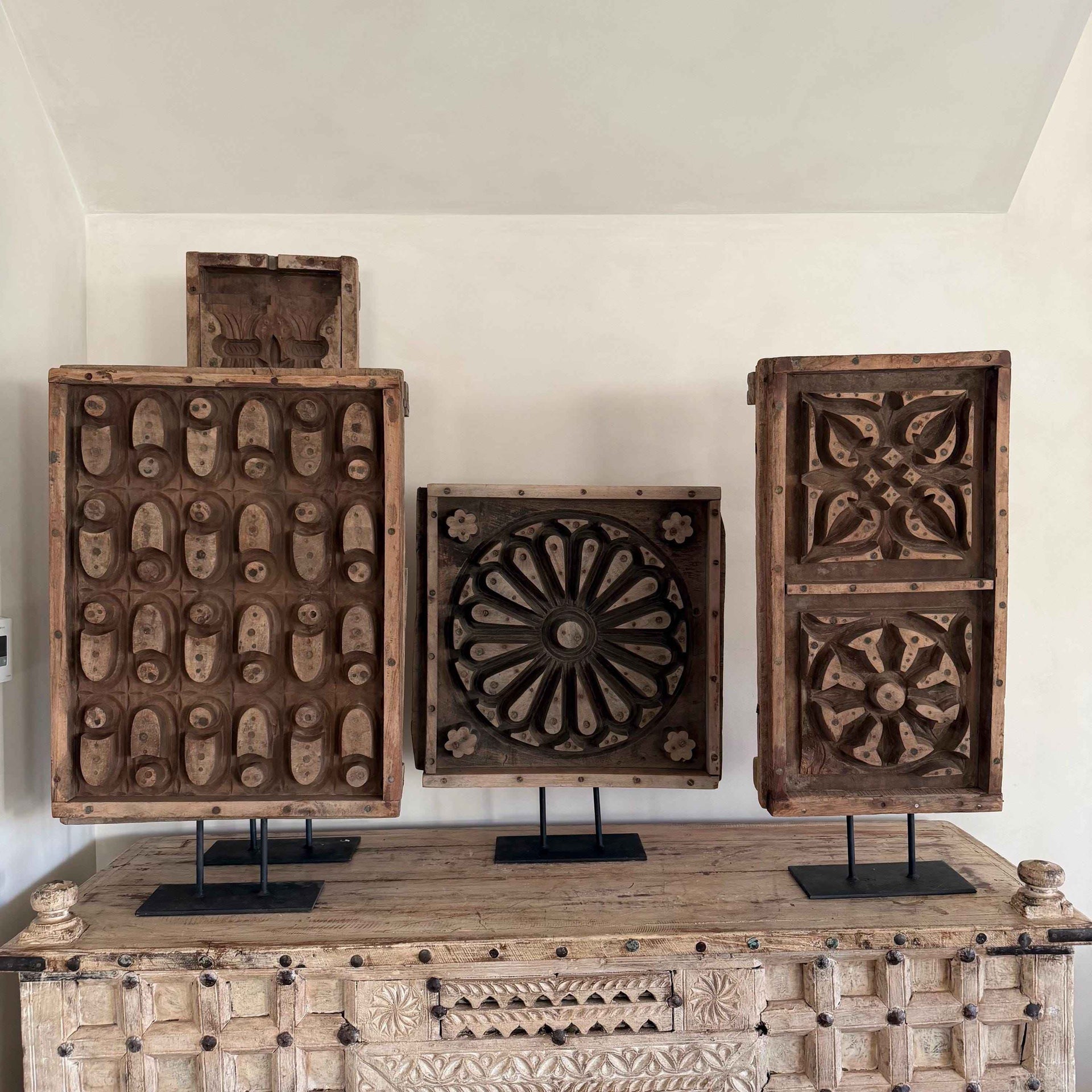 Antique Cement Mold 31.5" with Stand