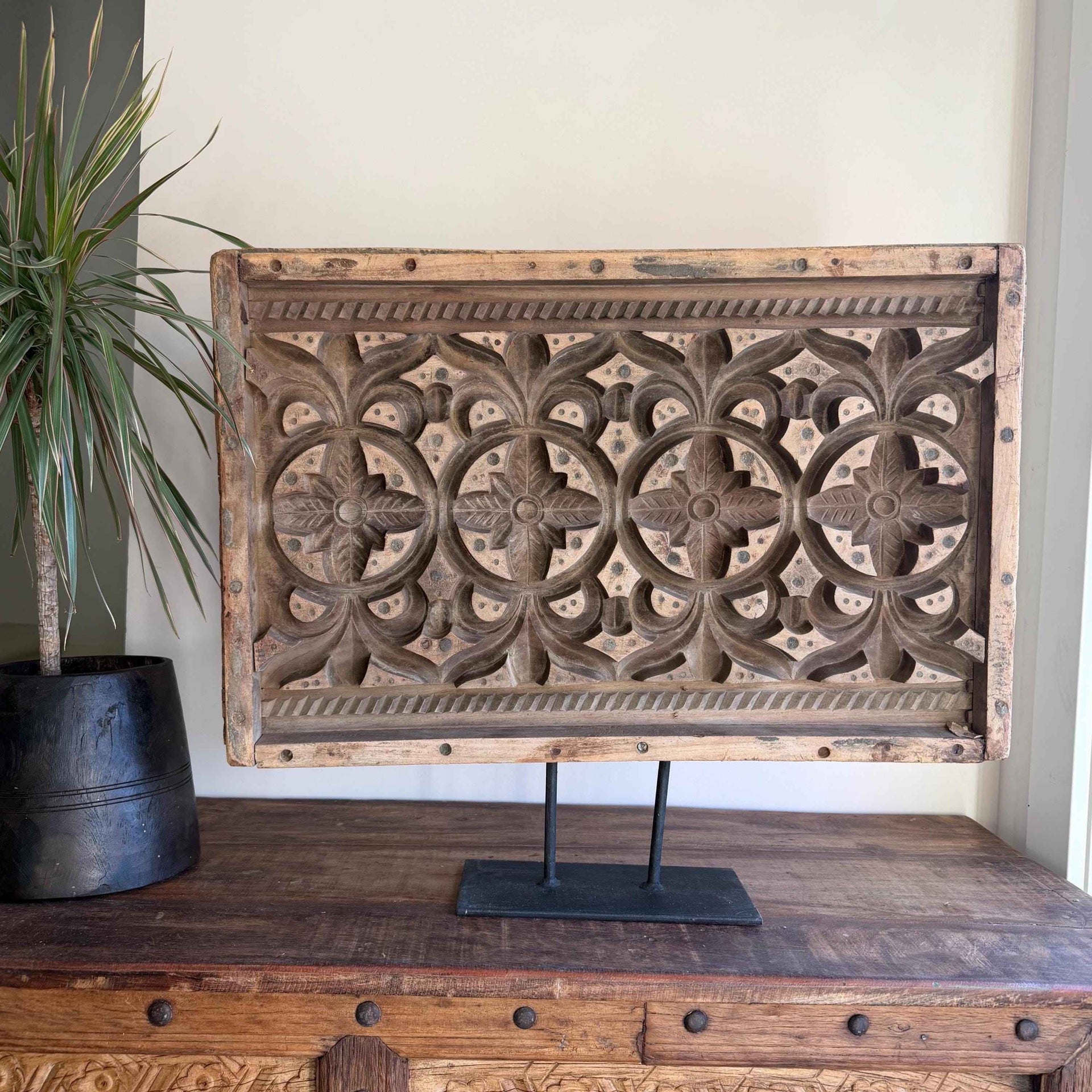 Antique Cement Mold 27" with Stand