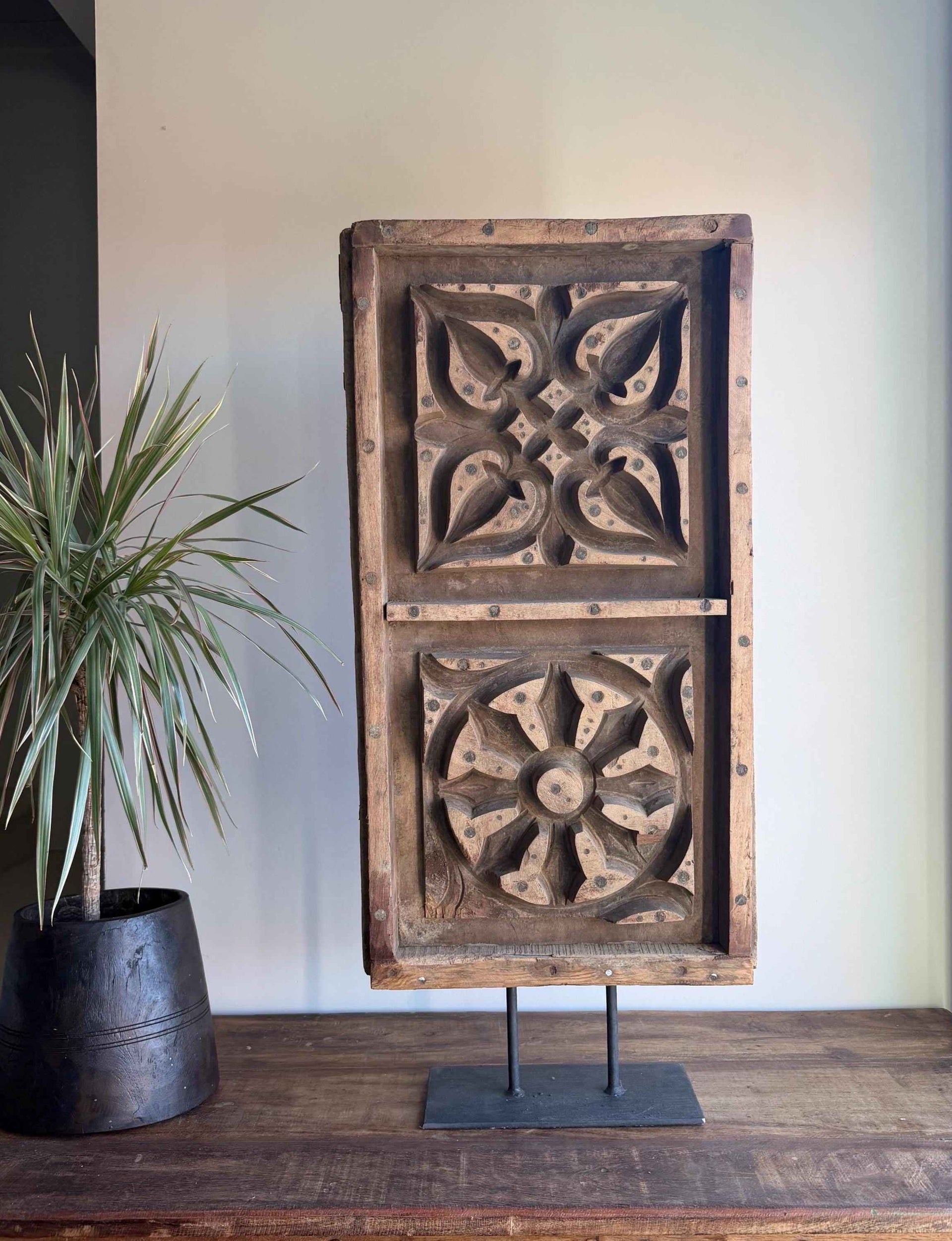 Antique Cement Mold 31.5" with Stand