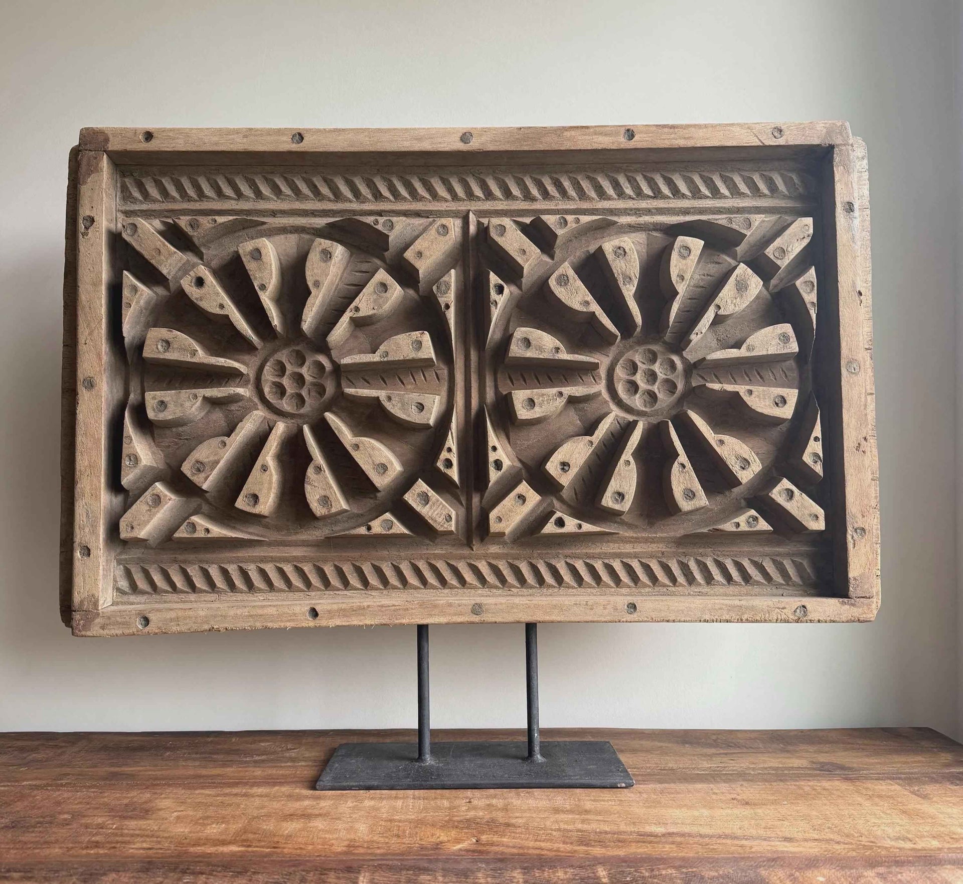 Antique Cement Mold 27" with Stand