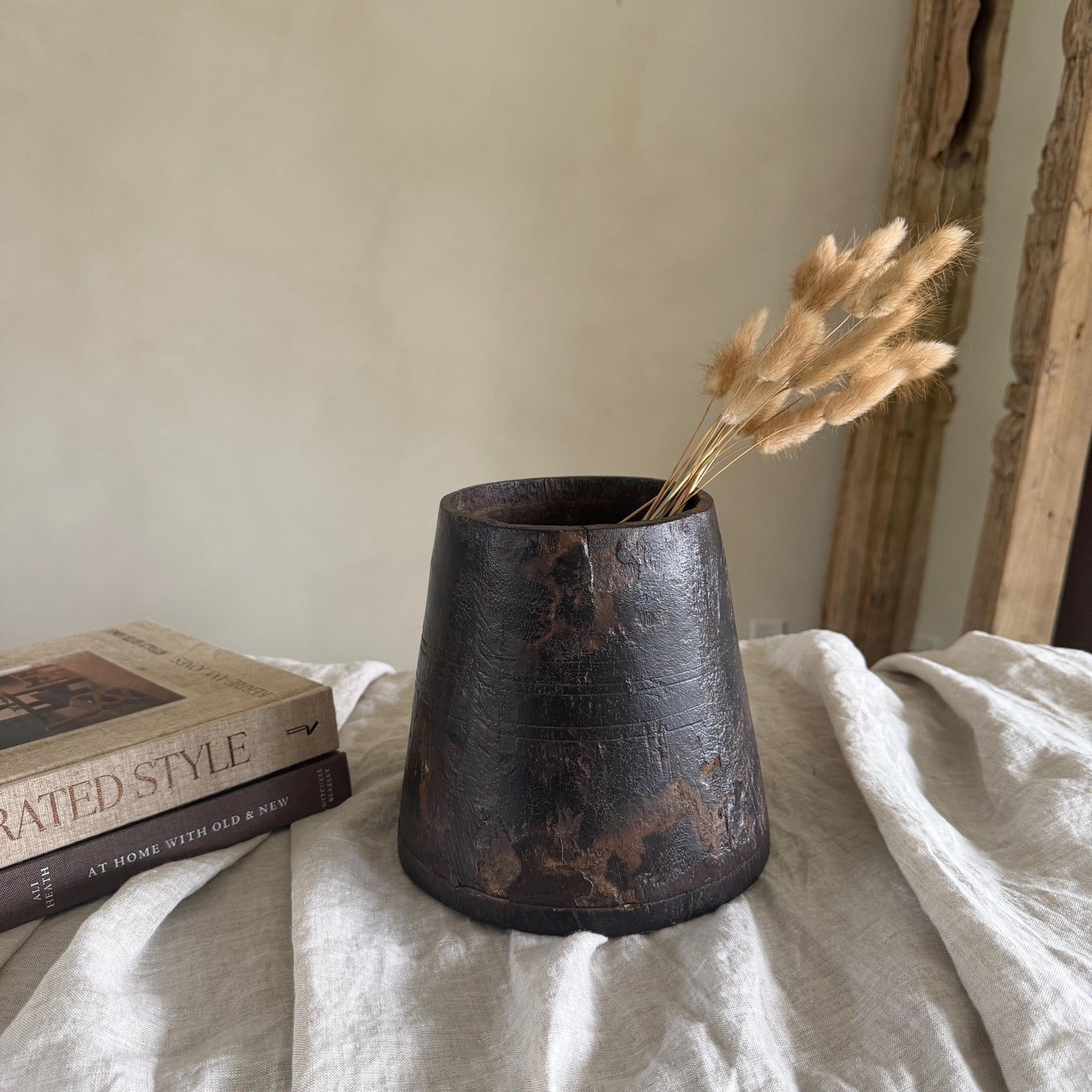 Teak Wood Pot 13