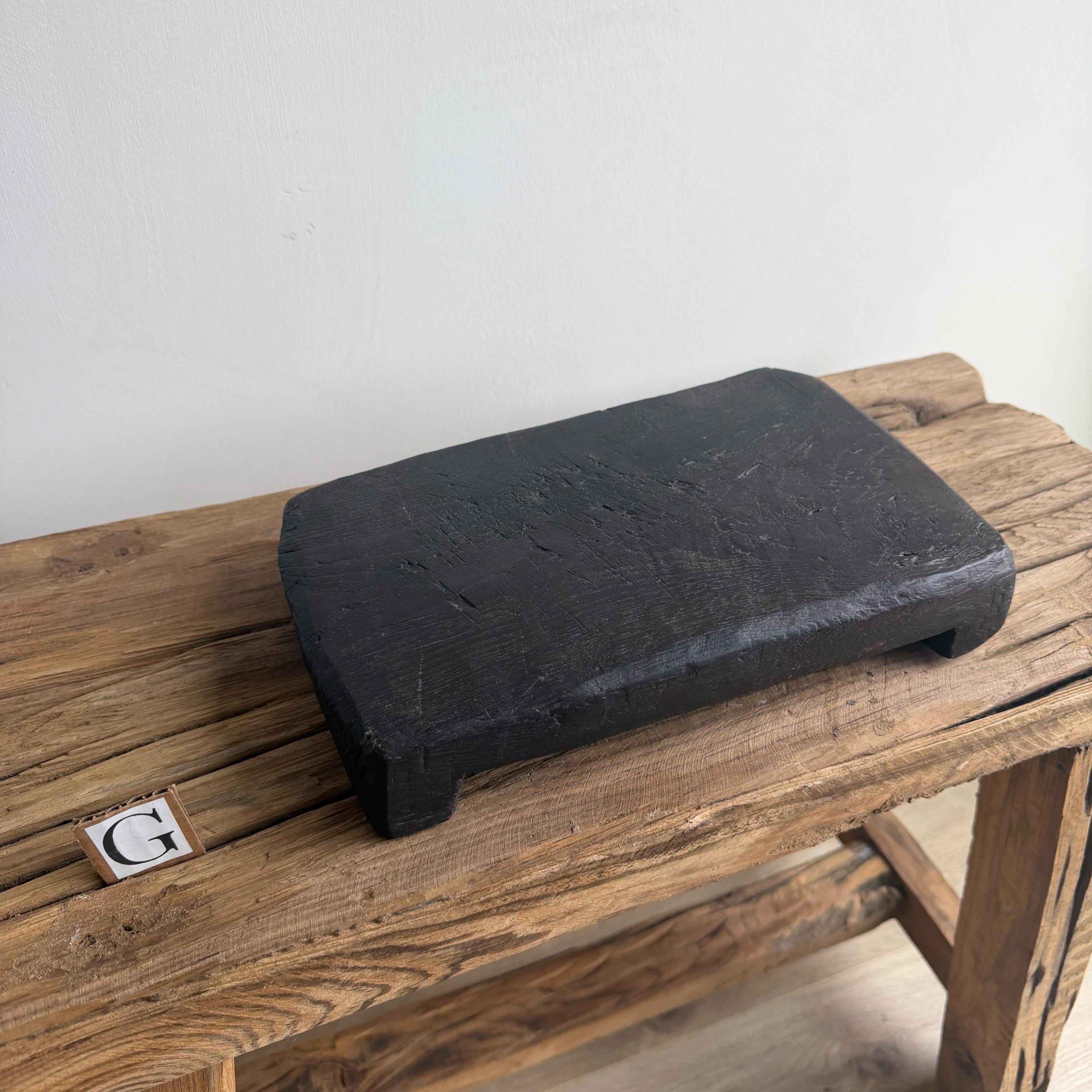 Rustic Rectangular Vintage Wooden Riser, Farmhouse Decor, Kitchen Stand, Plant Stand, Scandinavian Bathroom Vanity Stand