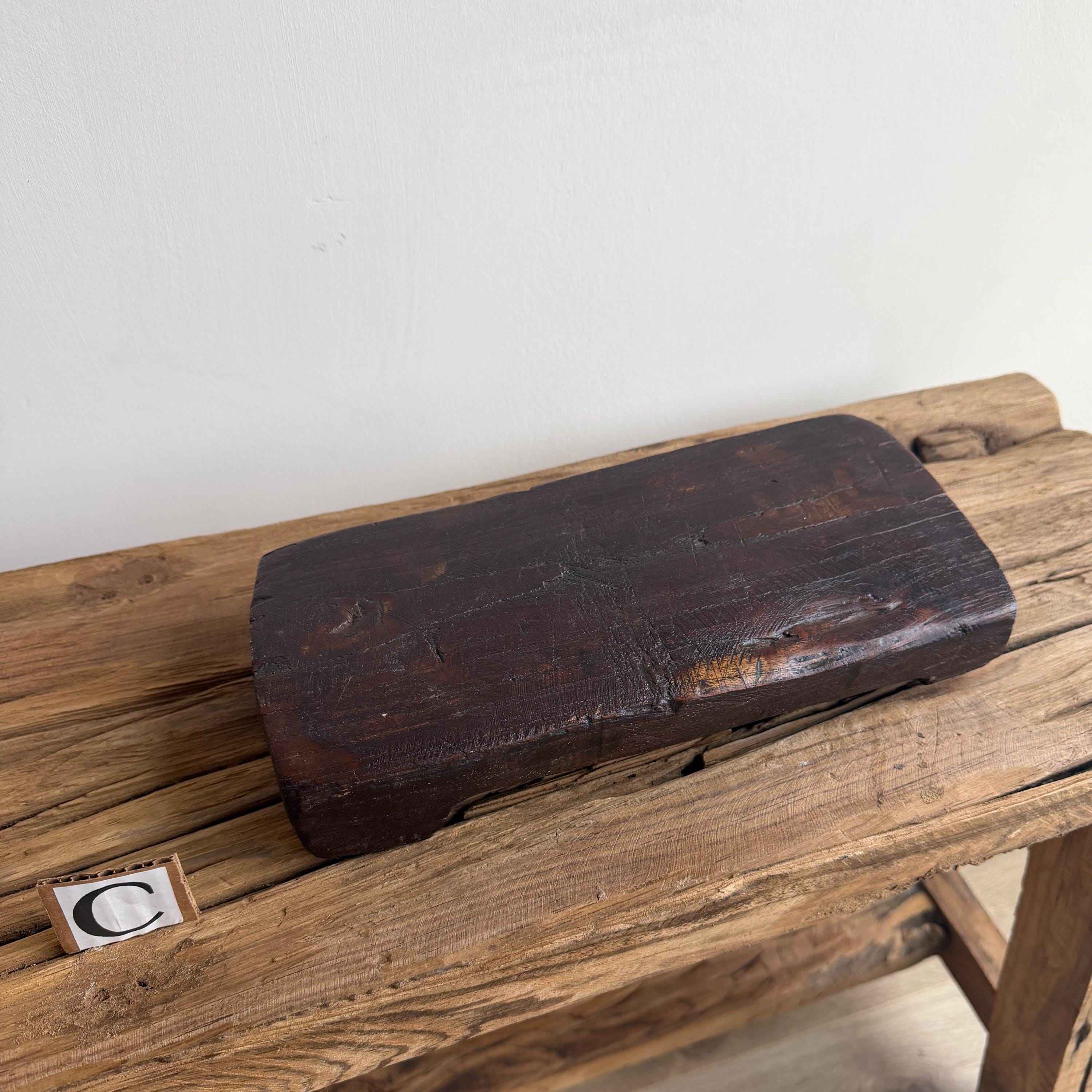 Rustic Rectangular Vintage Wooden Riser, Farmhouse Decor, Kitchen Stand, Plant Stand, Scandinavian Bathroom Vanity Stand