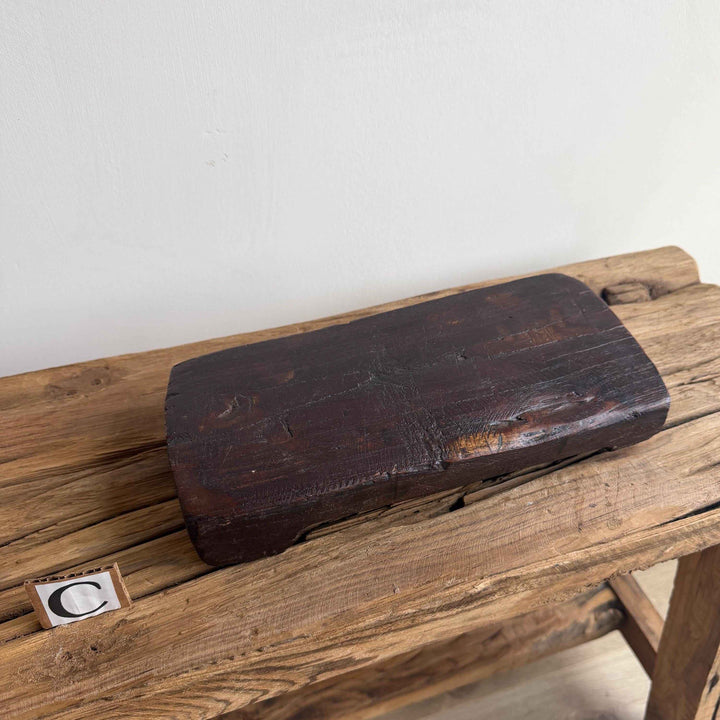 Rustic Rectangular Vintage Wooden Riser, Farmhouse Decor, Kitchen Stand, Plant Stand, Scandinavian Bathroom Vanity Stand