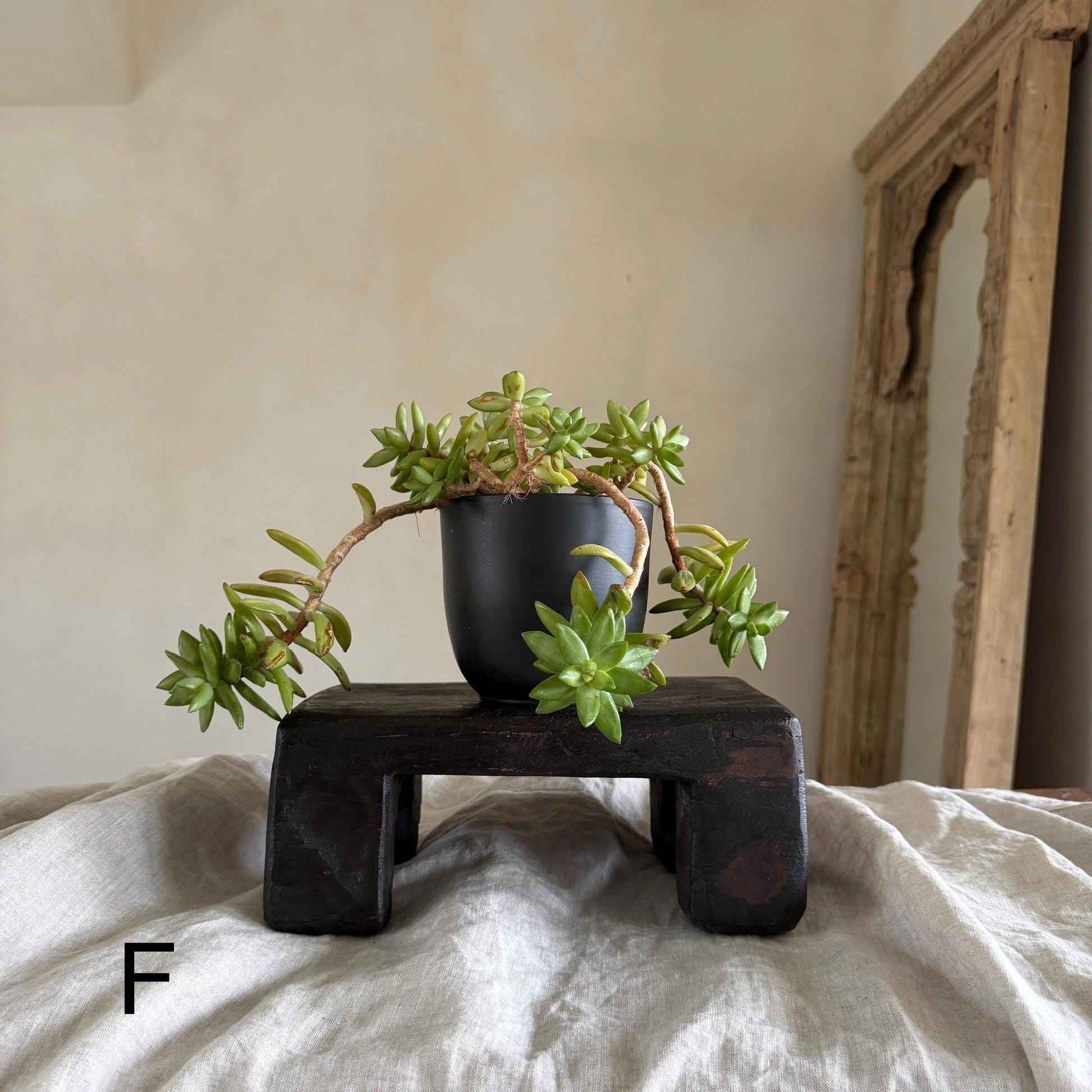 Rustic Rectangular Vintage Wooden Riser, Farmhouse Decor, Kitchen Stand, Plant Stand, Scandinavian Bathroom Vanity Stand