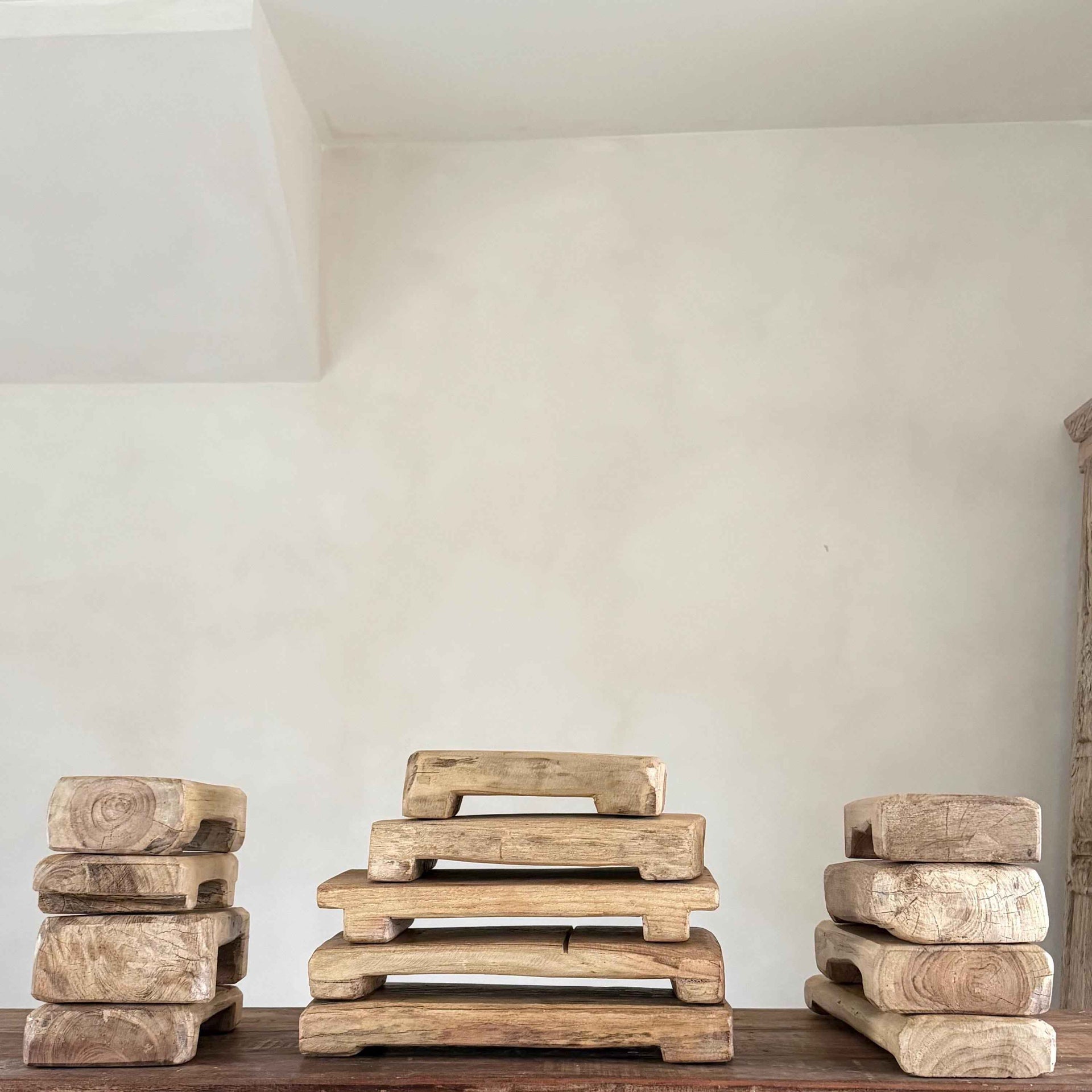 Light Rustic Rectangular Vintage Wooden Riser, Farmhouse Decor, Kitchen Stand, Plant Stand, Bathroom Vanity Stand