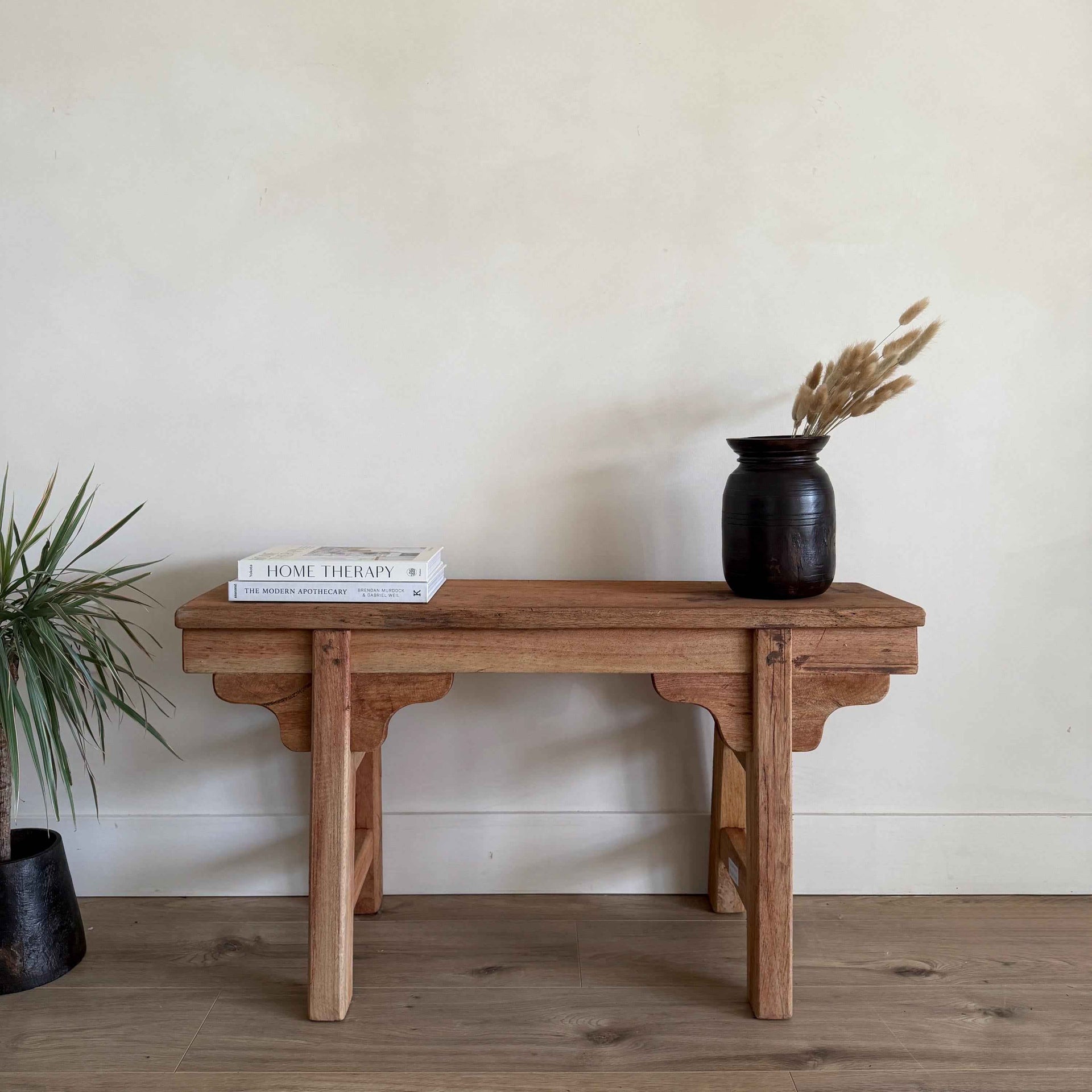 Vintage Inspired Noodle Bench | Heavy Rustic Wooden Bench