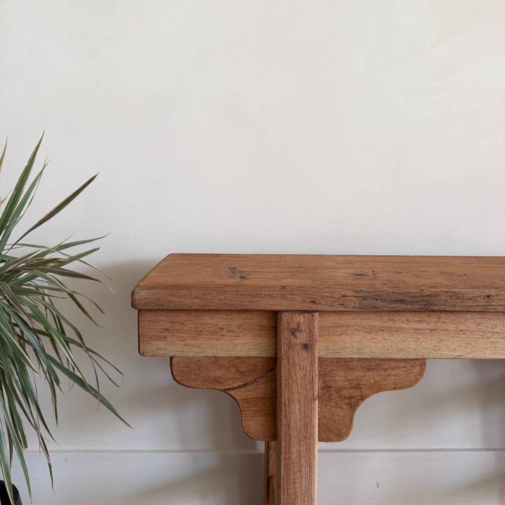 Vintage Inspired Noodle Bench | Heavy Rustic Wooden Bench