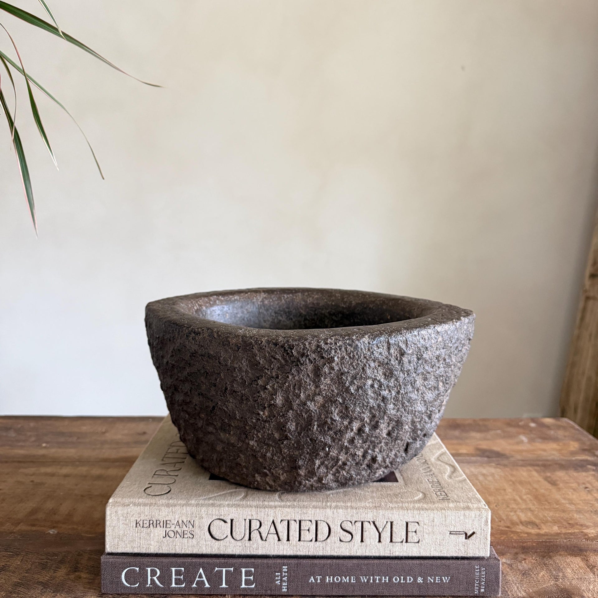 Stone Mortar Planter 31