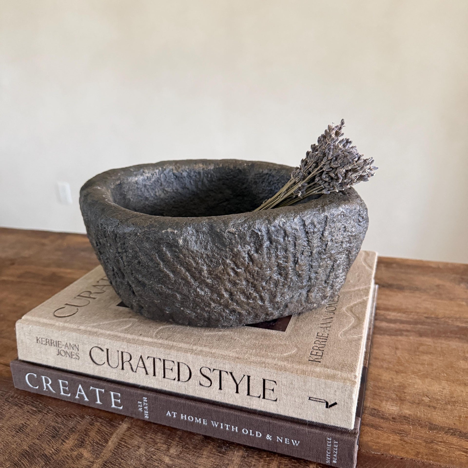Stone Mortar Planter 32