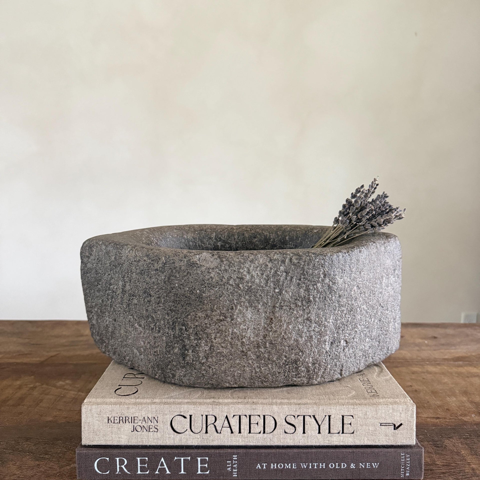 Stone Mortar Planter 36