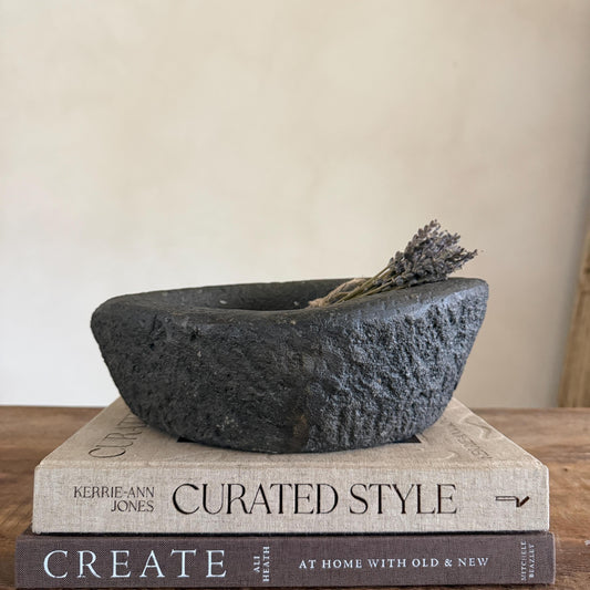 Stone Mortar Planter 44