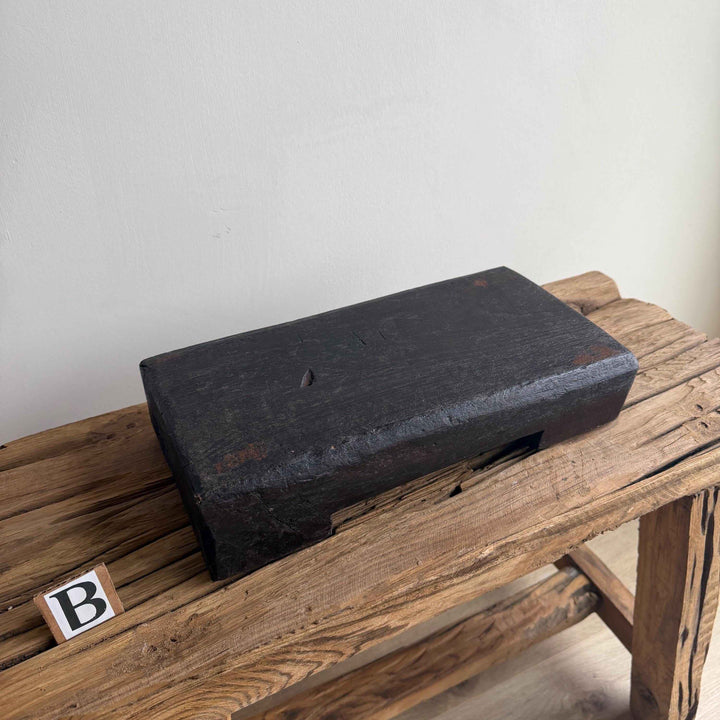 Rustic Rectangular Vintage Wooden Riser, Farmhouse Decor, Kitchen Stand, Plant Stand, Scandinavian Bathroom Vanity Stand