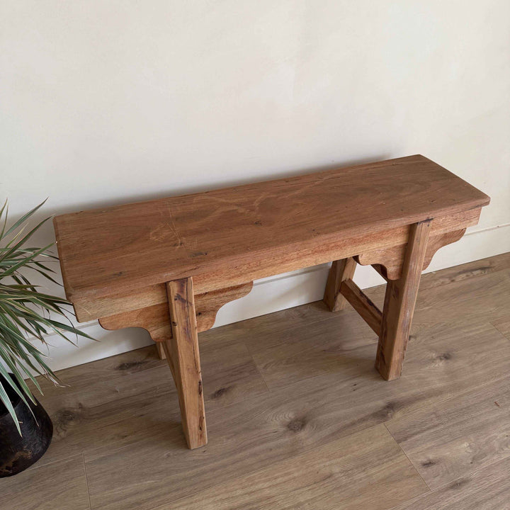 Vintage Inspired Noodle Bench | Heavy Rustic Wooden Bench