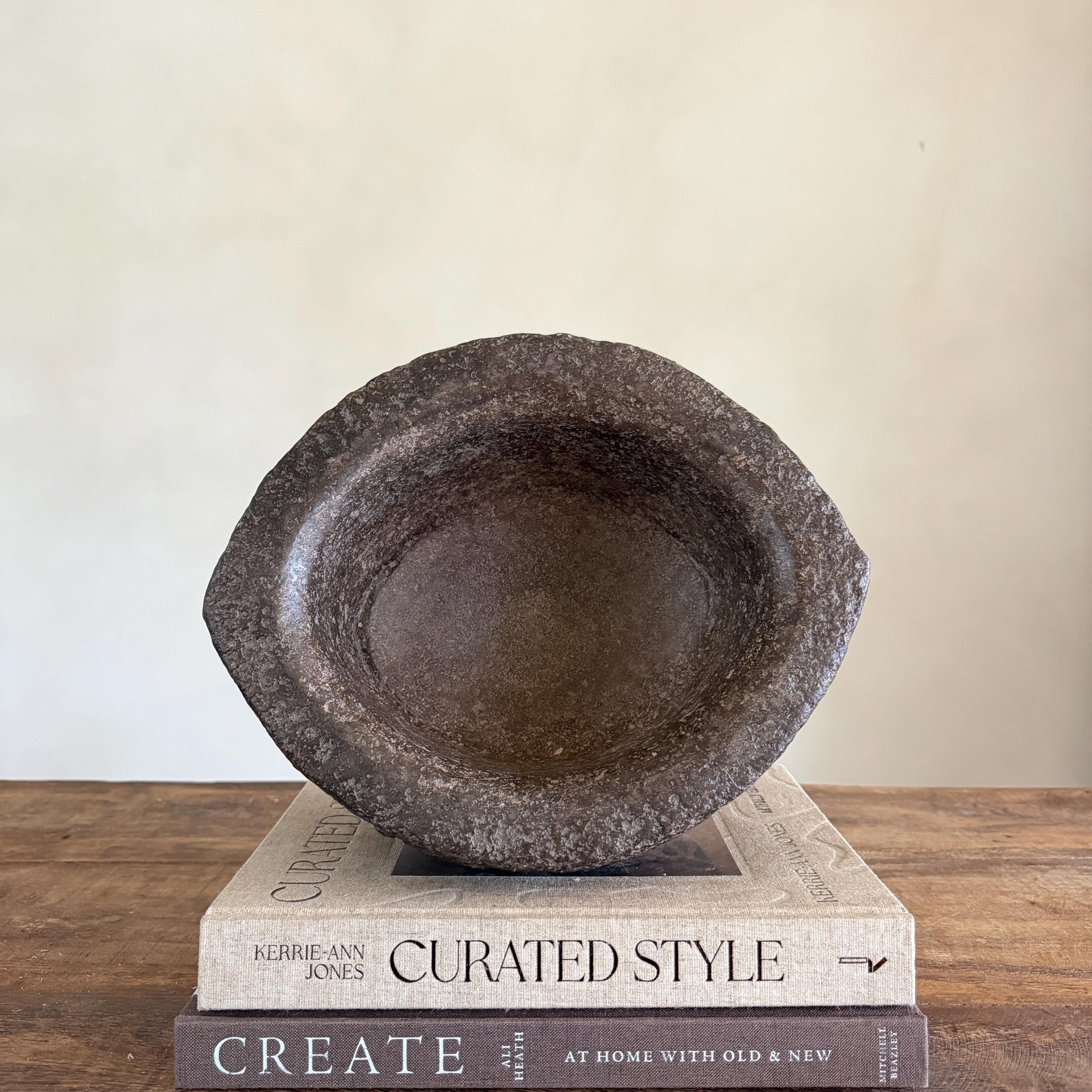 Stone Mortar Planter 31