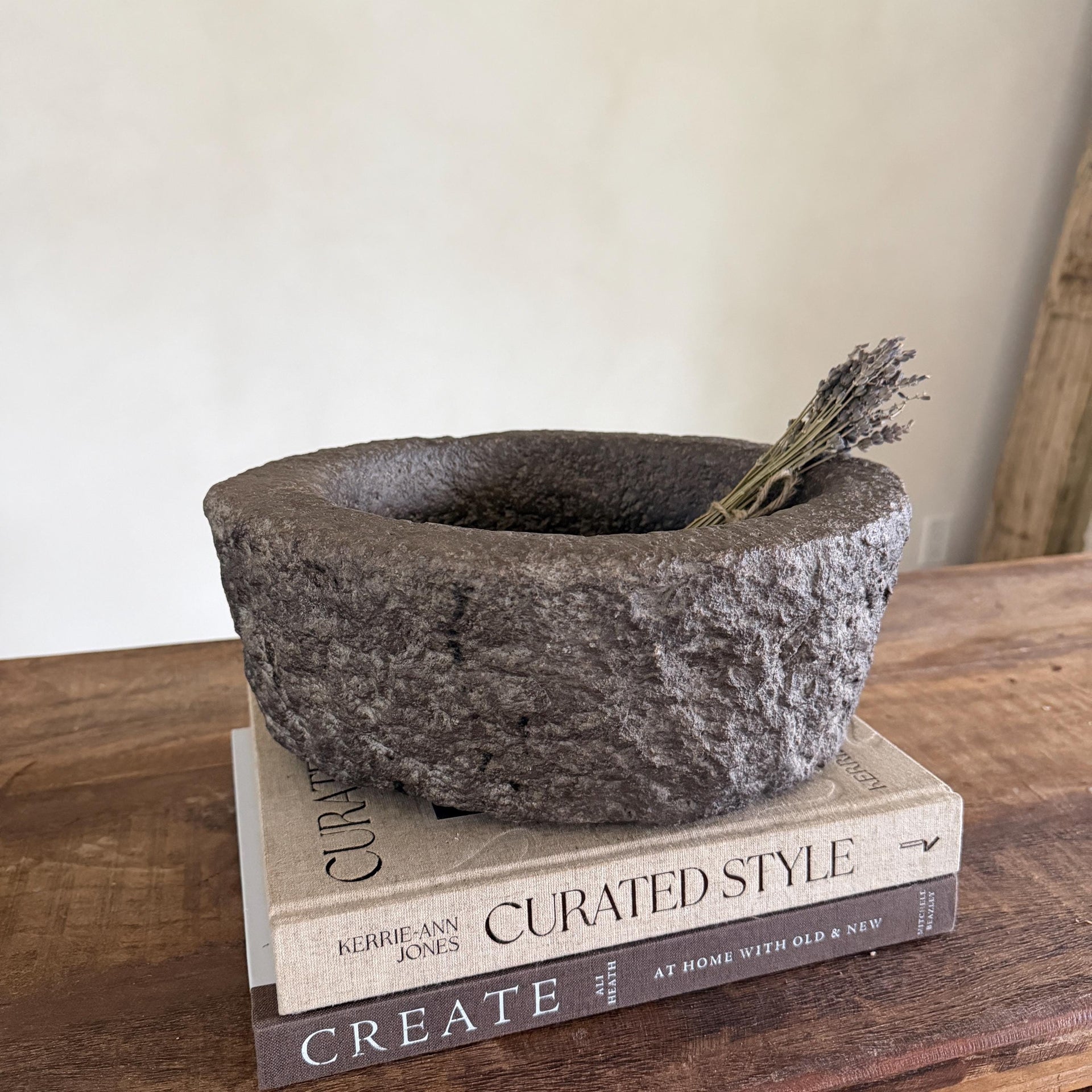 Stone Mortar Planter 37