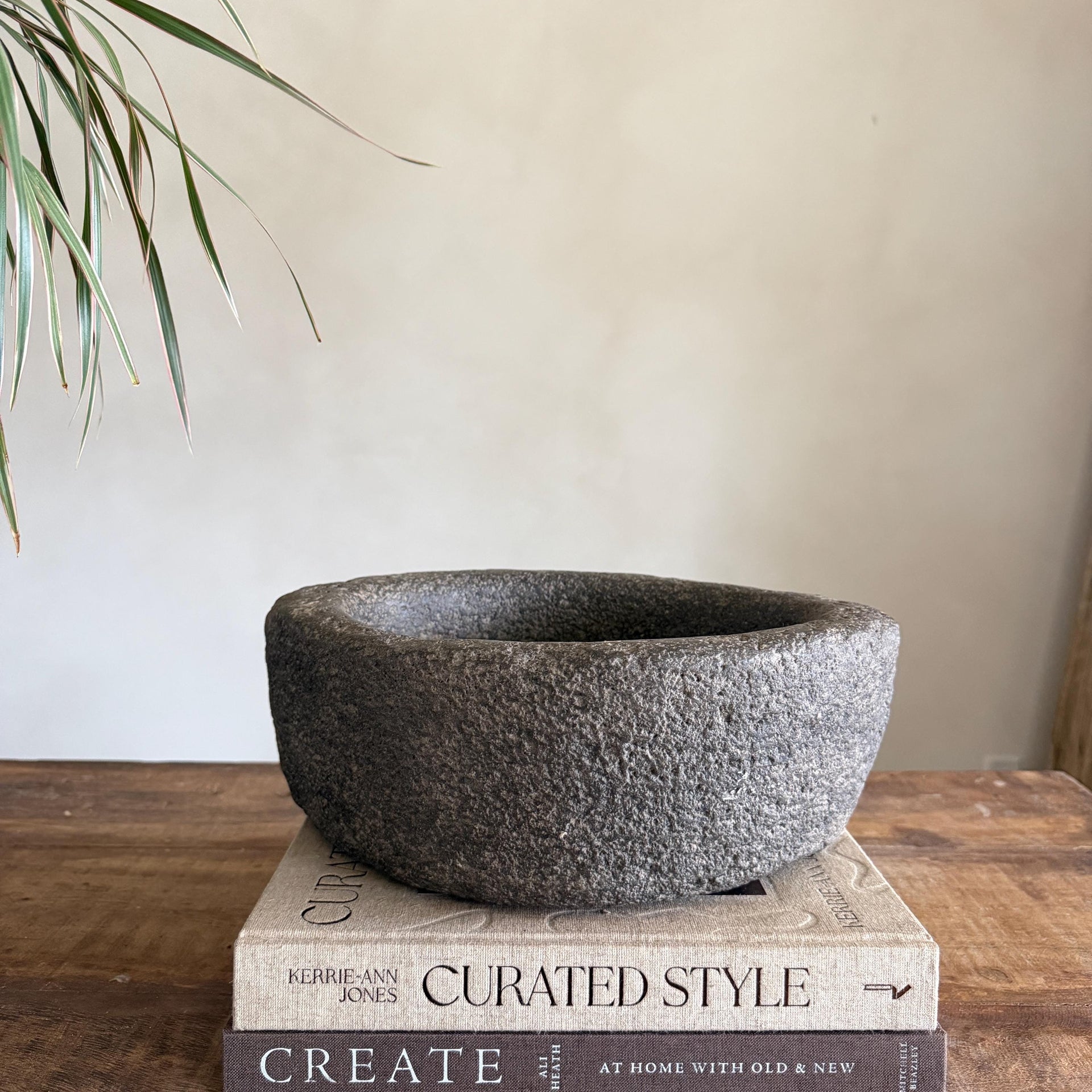 Stone Mortar Planter 42