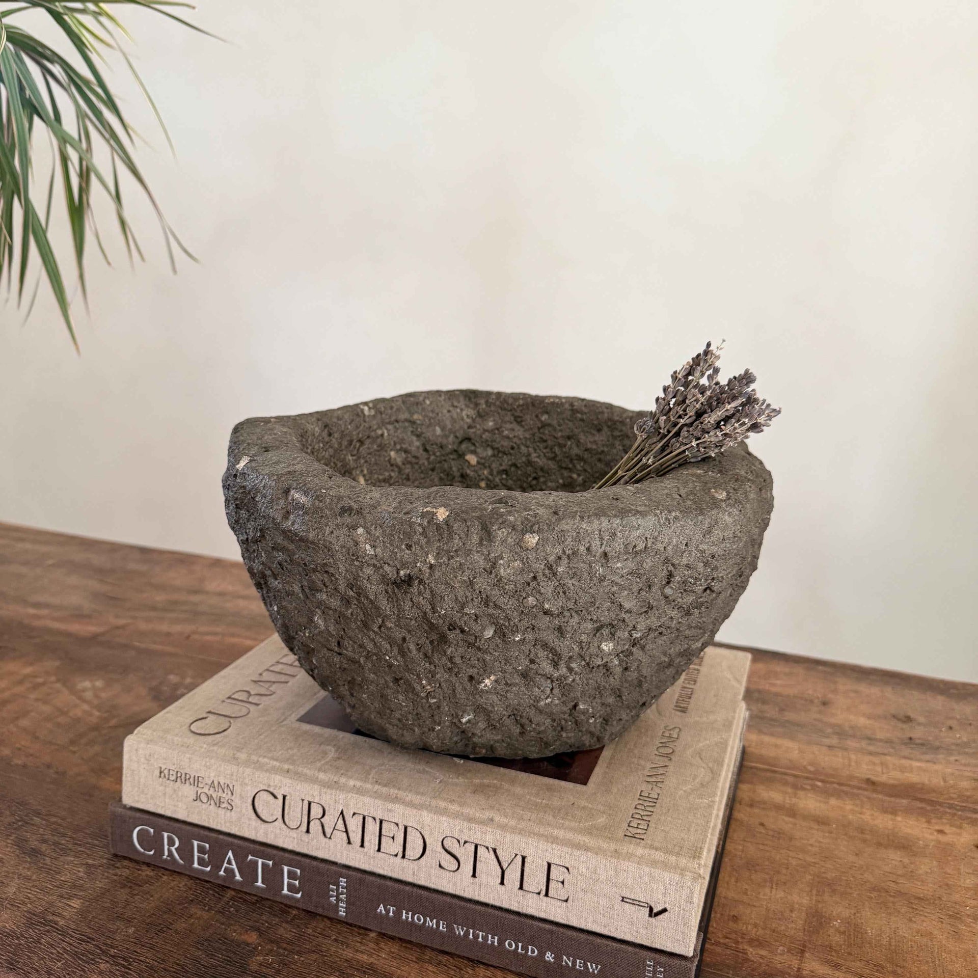 Stone Mortar Planter 48