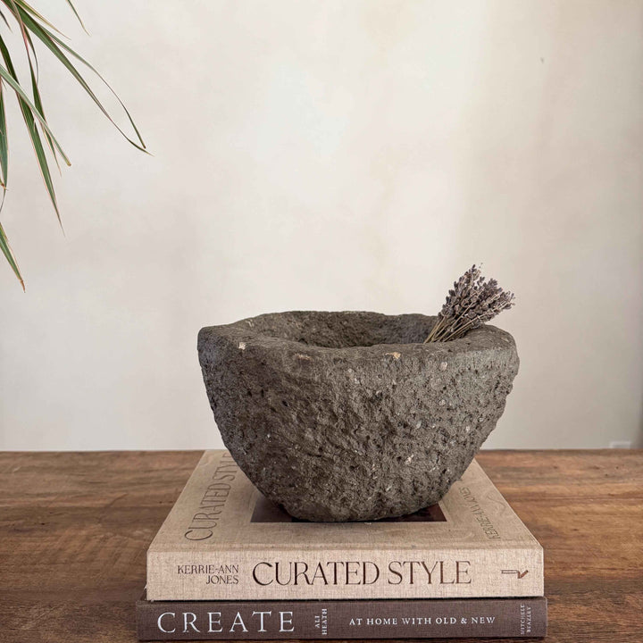 Stone Mortar Planter 48