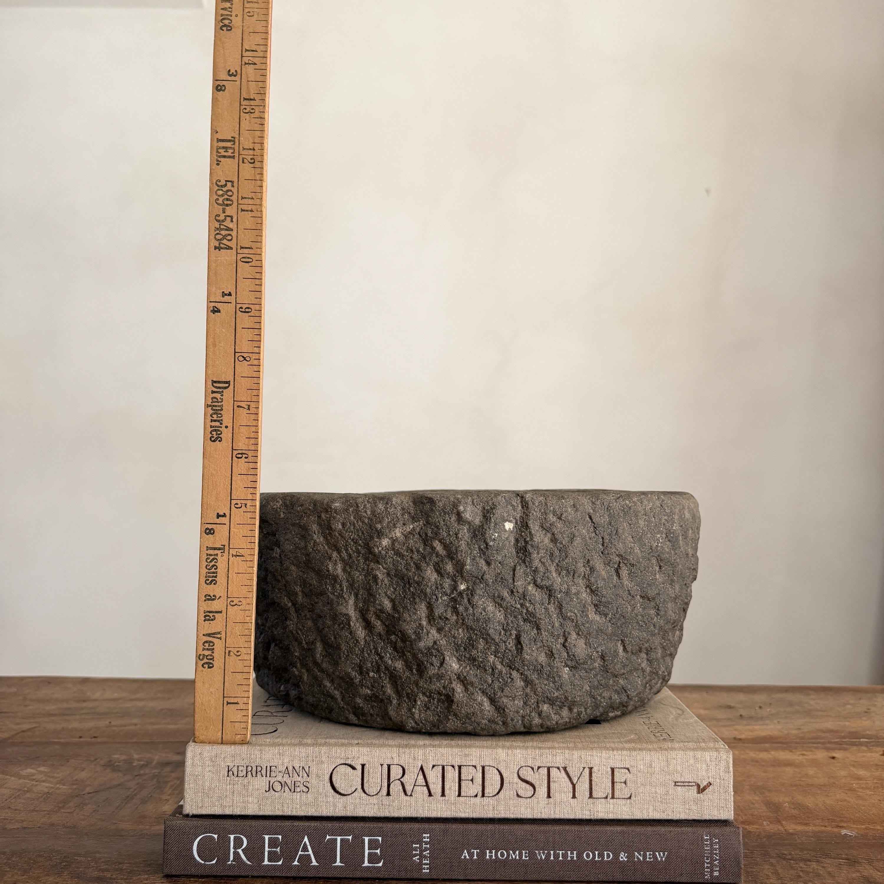 Stone Mortar Planter