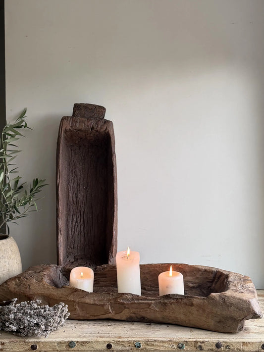 Primitive Teak Wood Tray