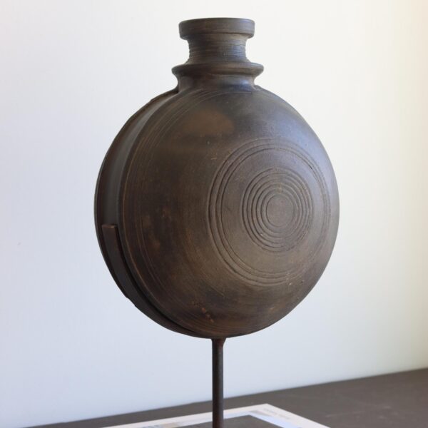 Terracotta Vintage Indian Clay Pot with Stand