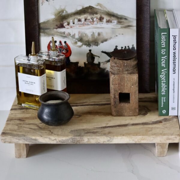 XL Rustic Teakwood Trivet Riser